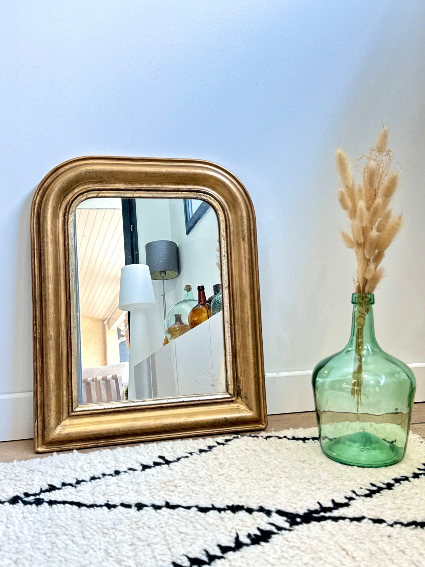 Miroir ancien doré Louis Philippe