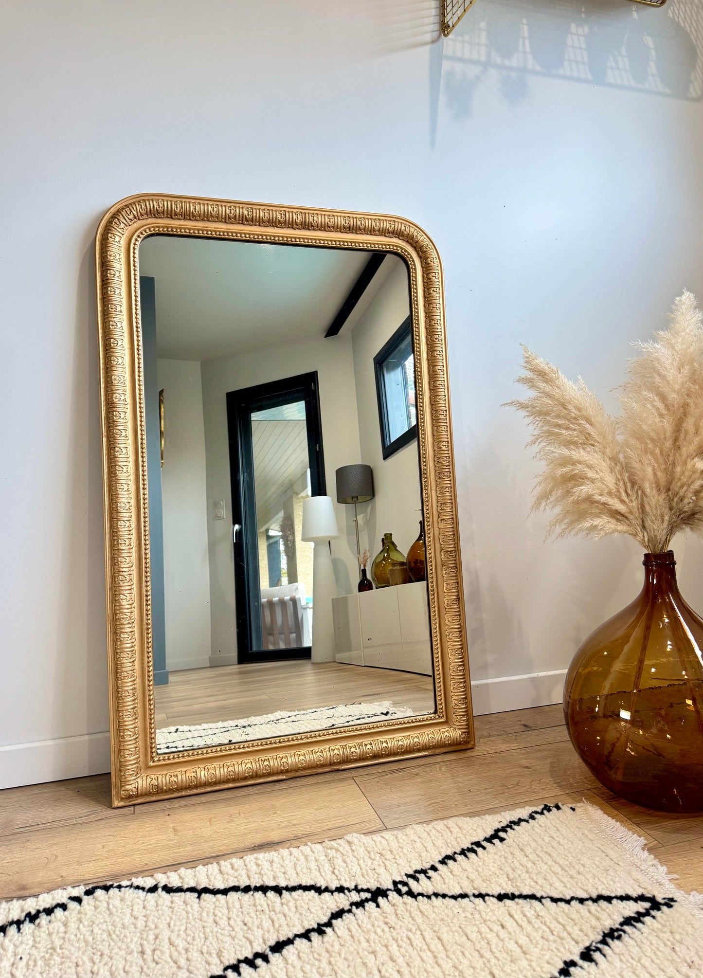 Miroir ancien doré Louis Philippe
