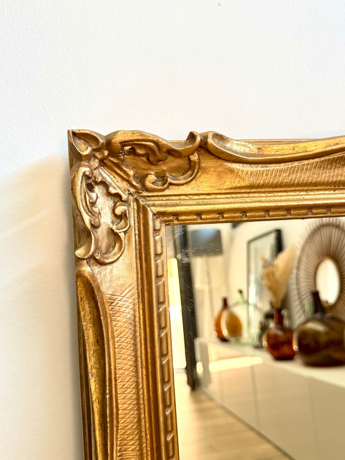 Miroir ancien doré