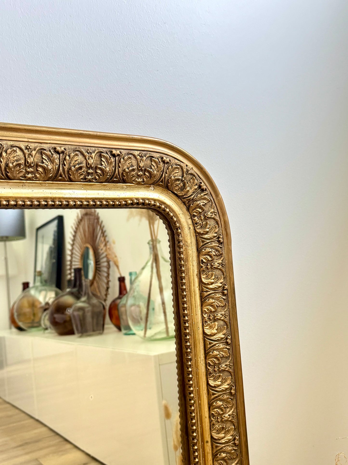 Miroir ancien doré Louis Philippe