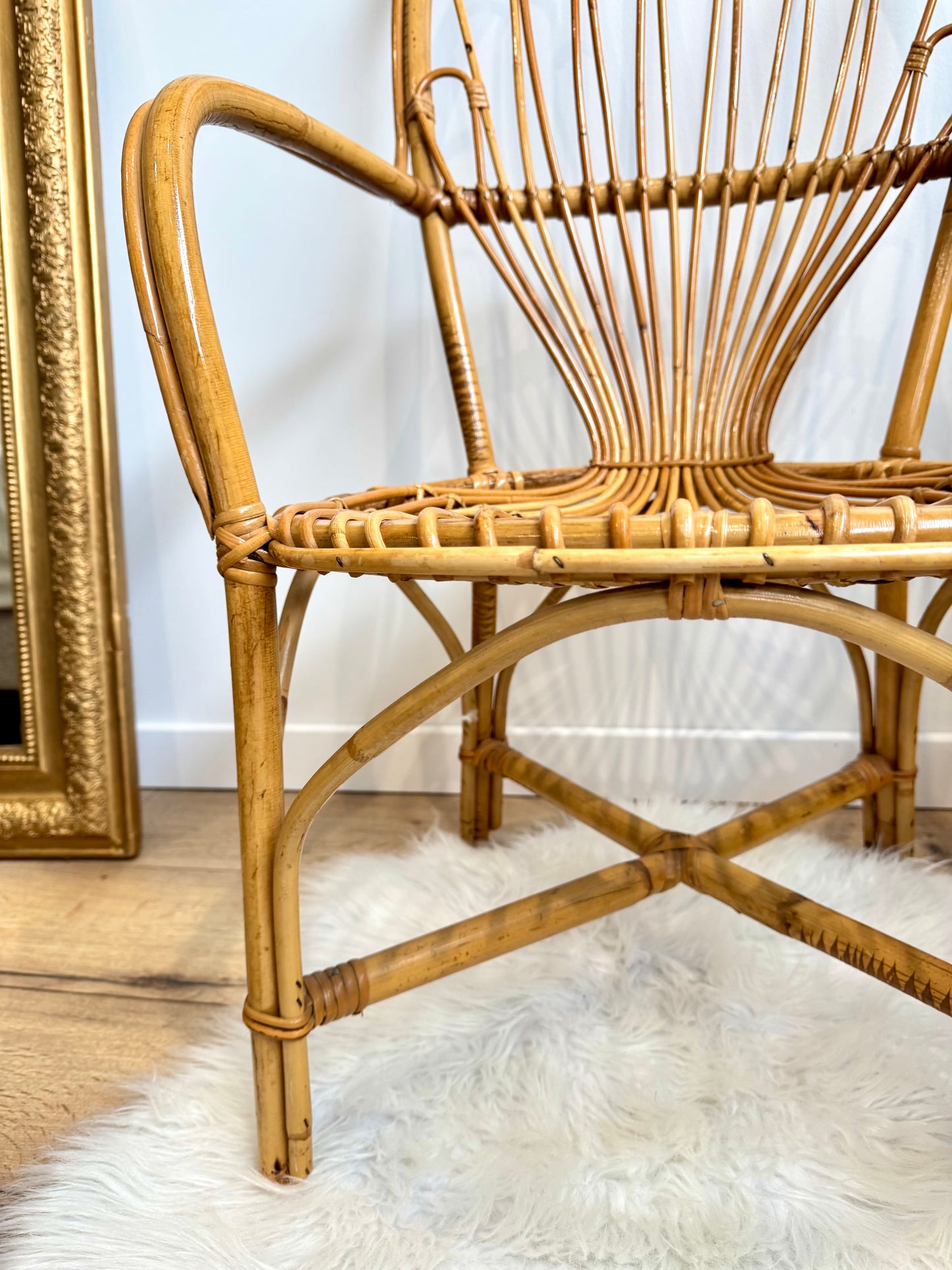 Chaise en rotin