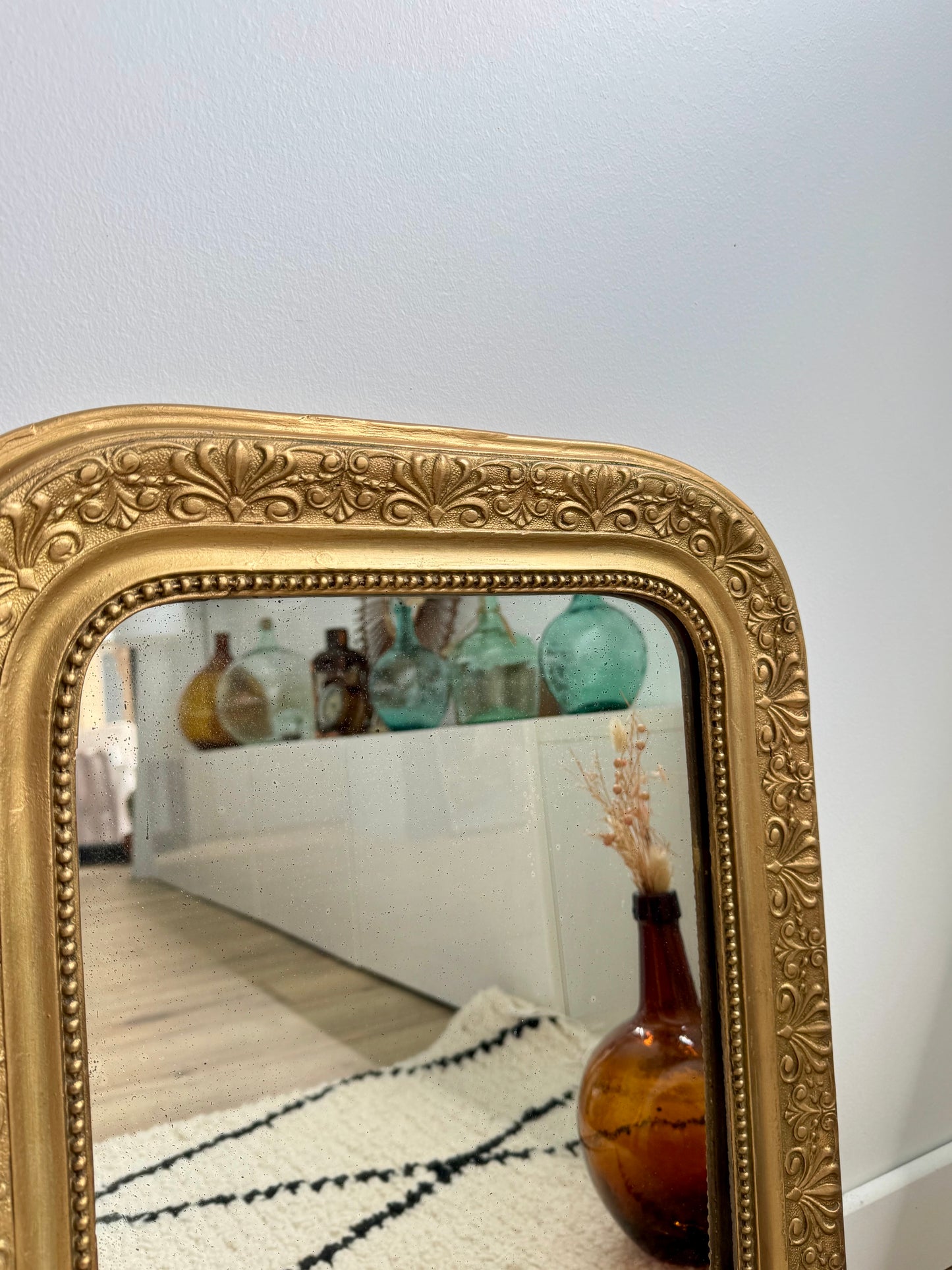 Miroir ancien doré Louis Philippe
