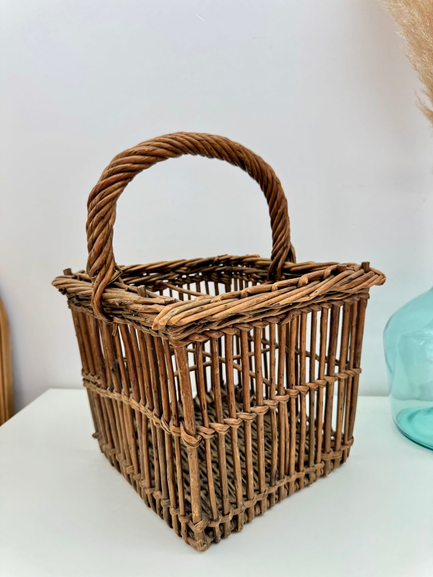 Porte bouteilles en osier
