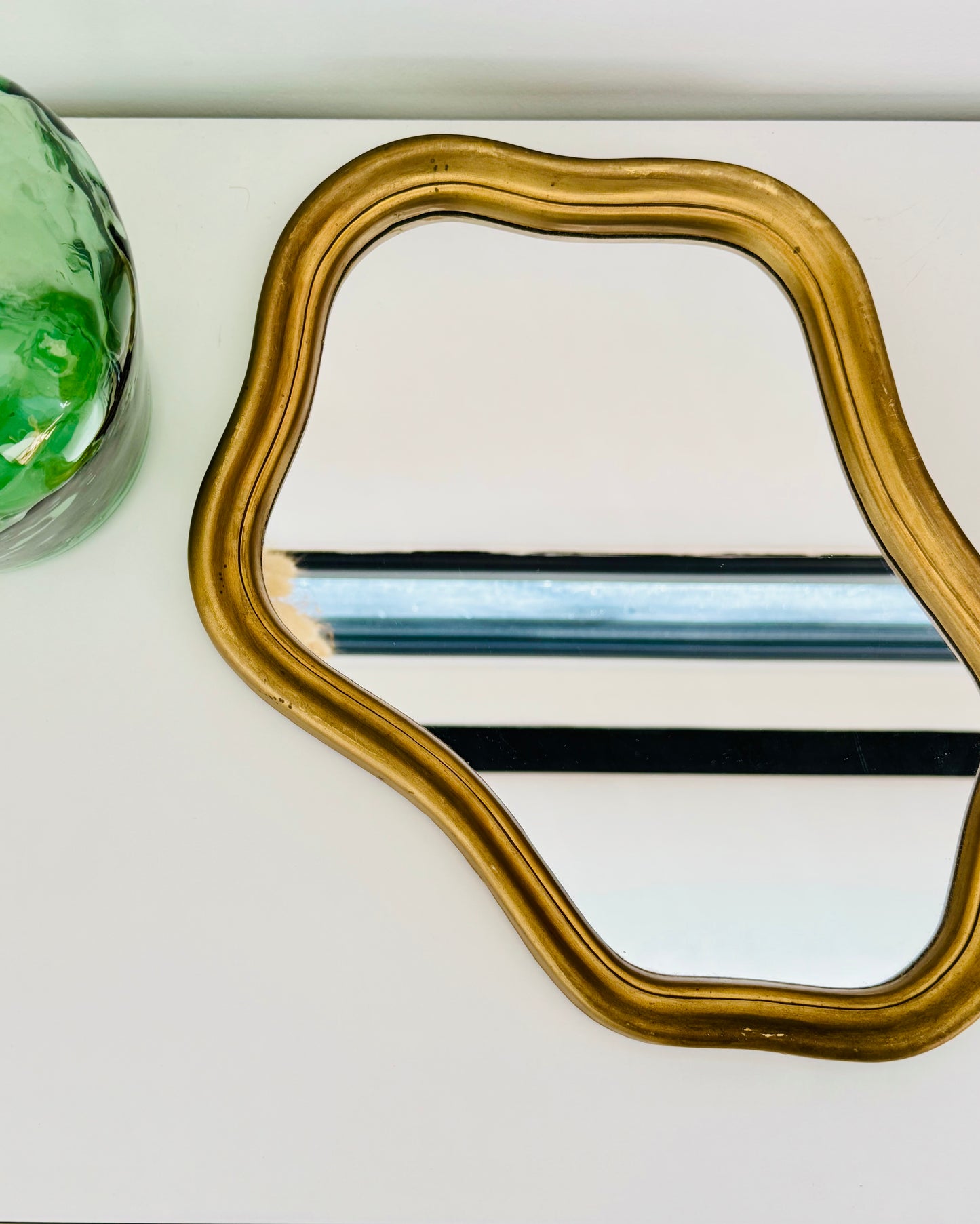 Petit miroir doré