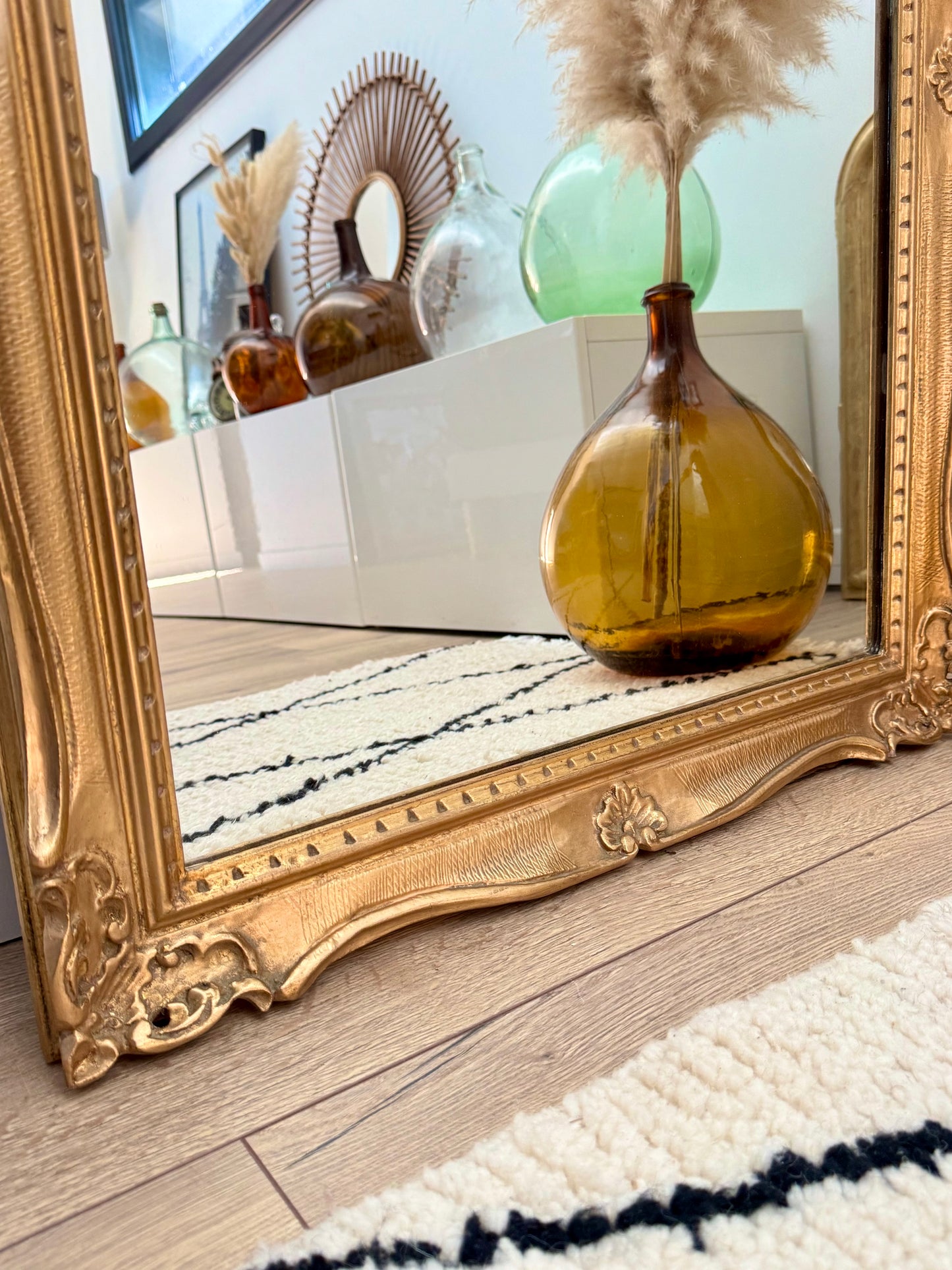 Miroir ancien doré