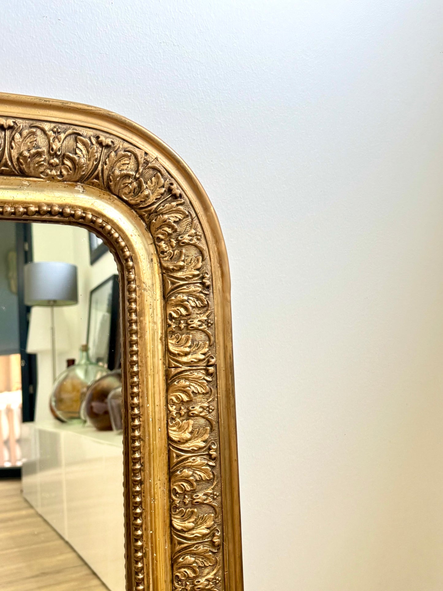Miroir ancien doré Louis Philippe
