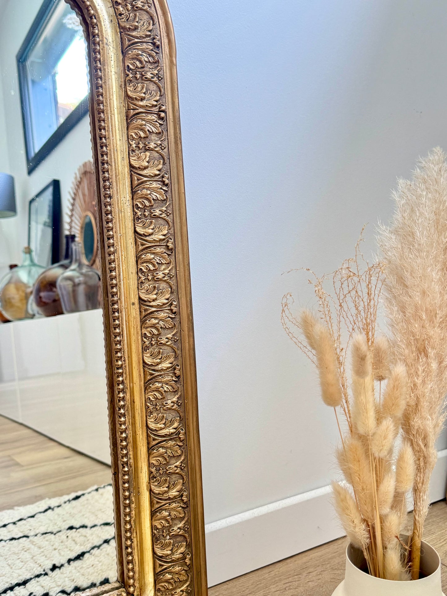 Miroir ancien doré Louis Philippe