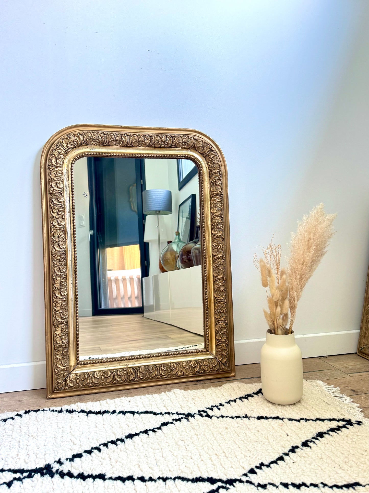 Miroir ancien doré Louis Philippe