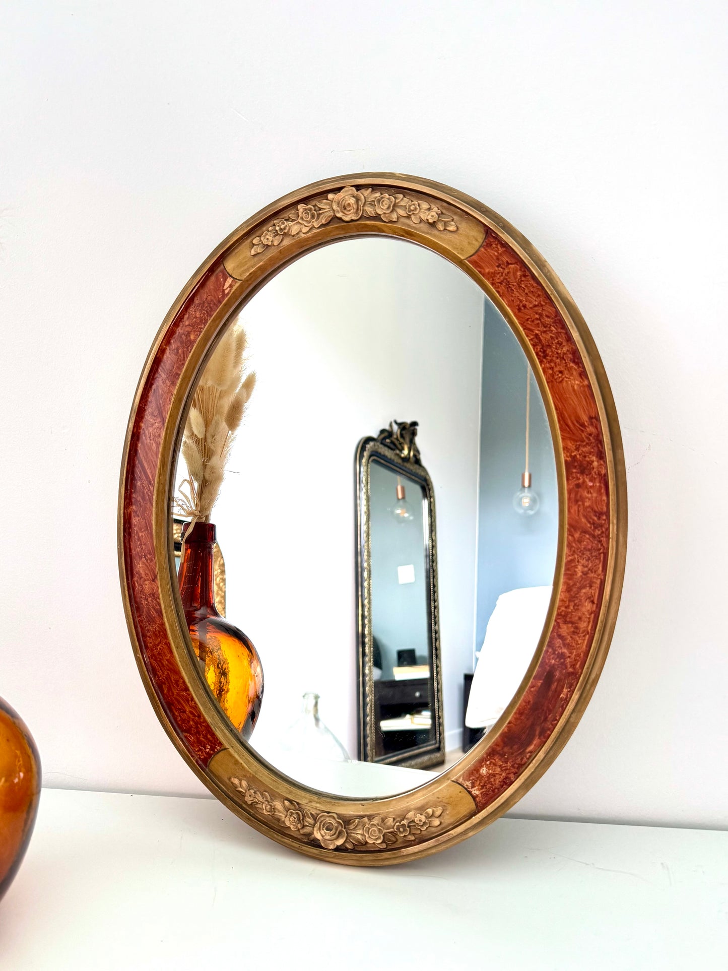 Miroir ancien ovale