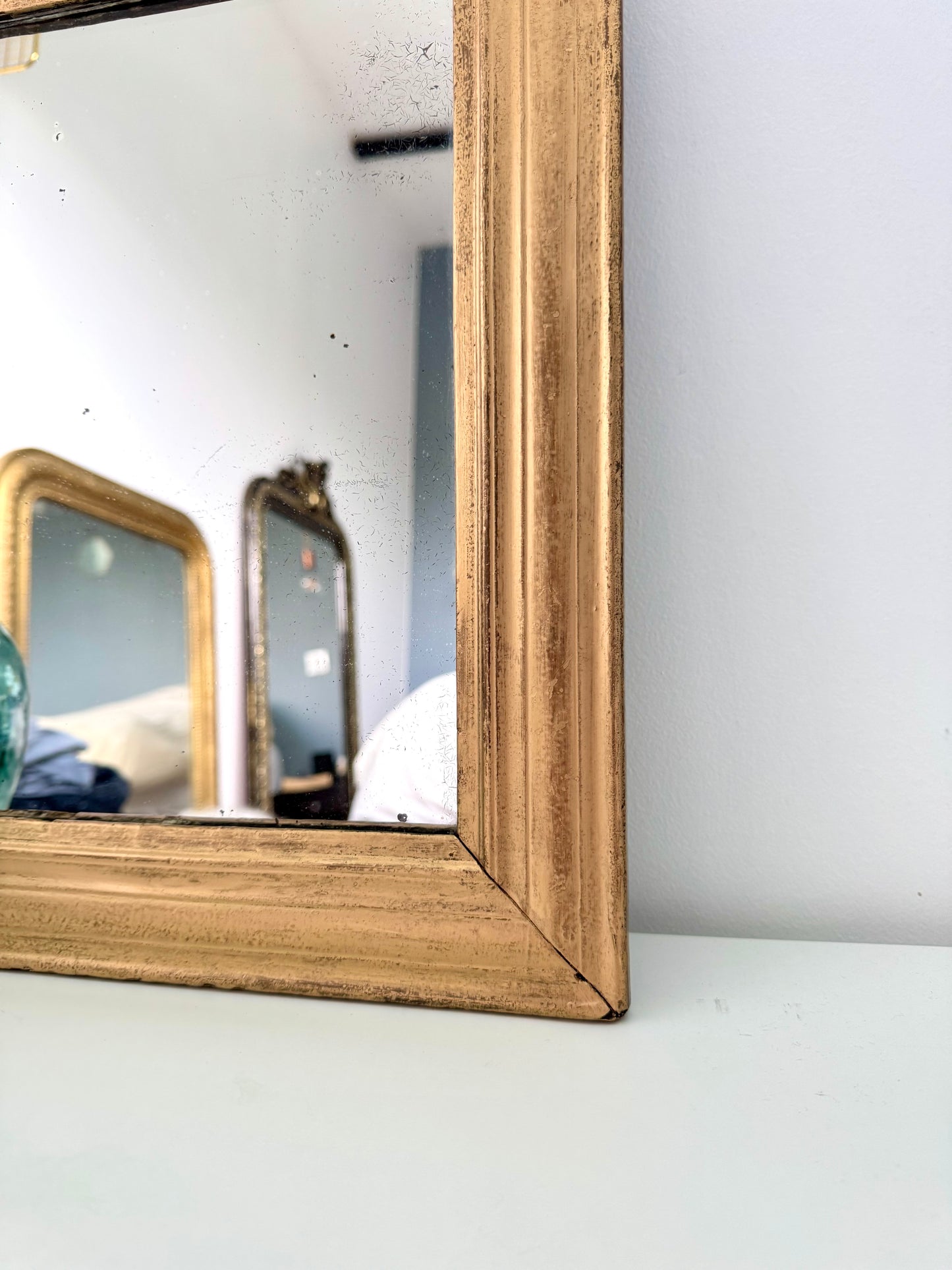 Miroir ancien doré Louis Philippe