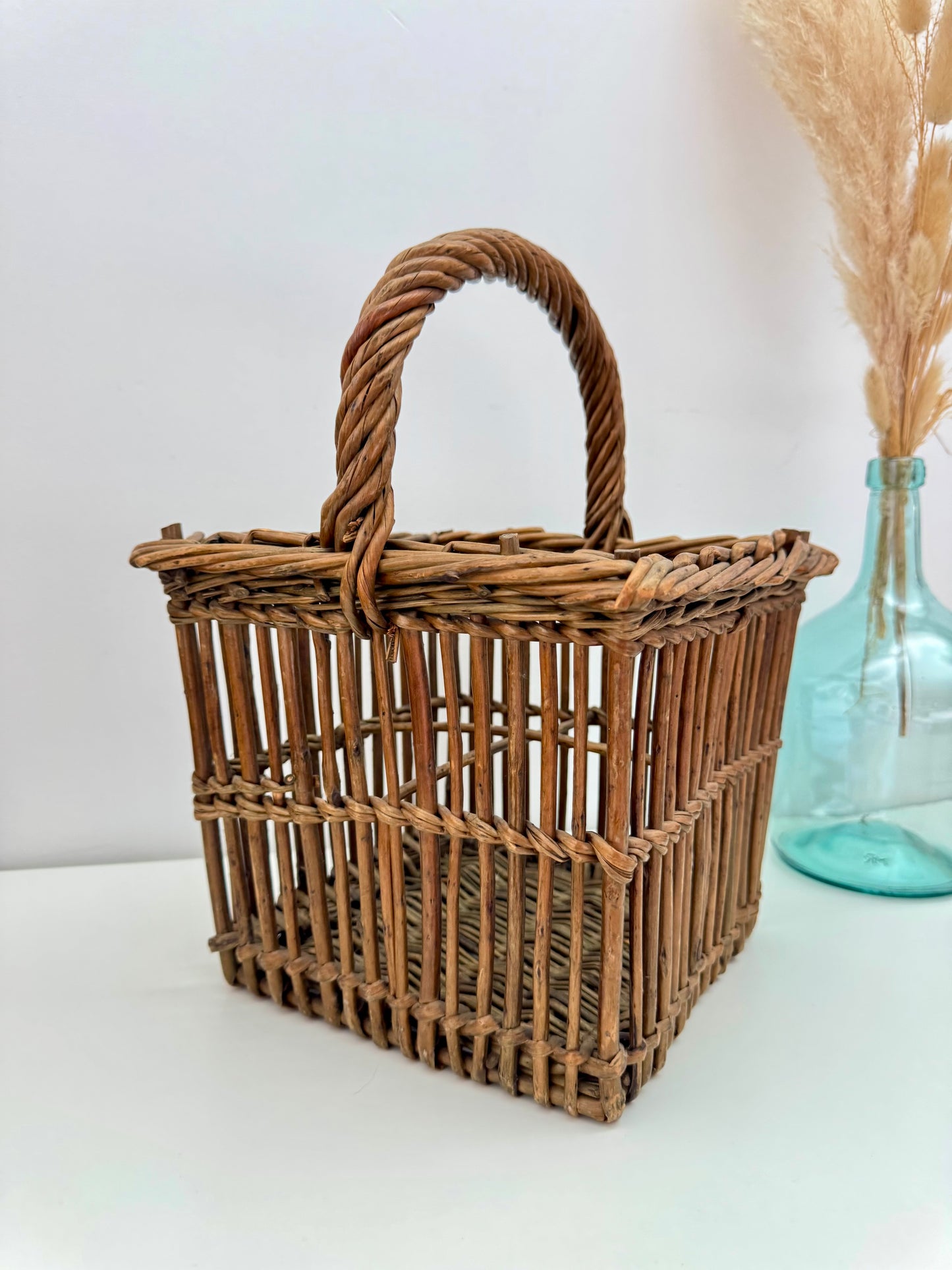 Porte bouteilles en osier