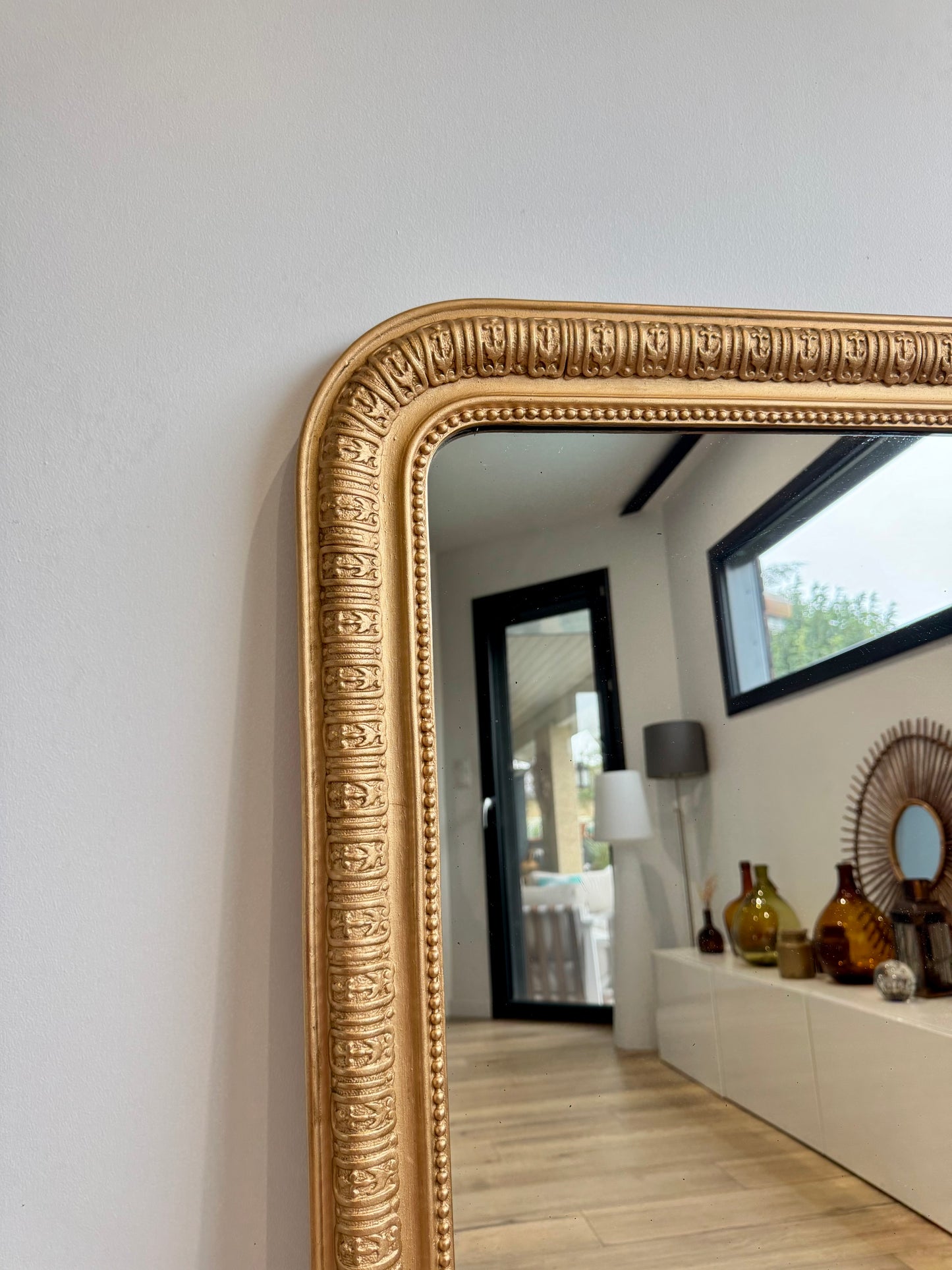 Miroir ancien doré Louis Philippe