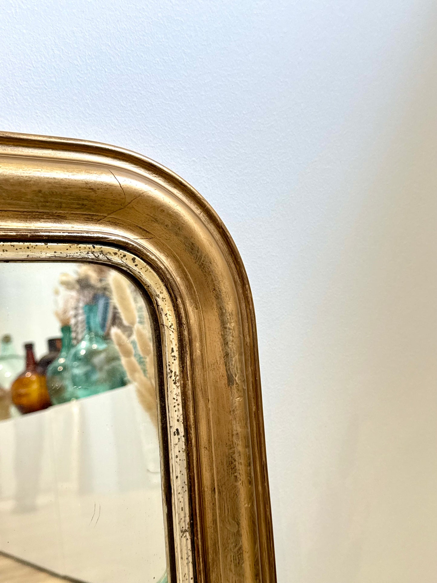 Miroir ancien doré Louis Philippe