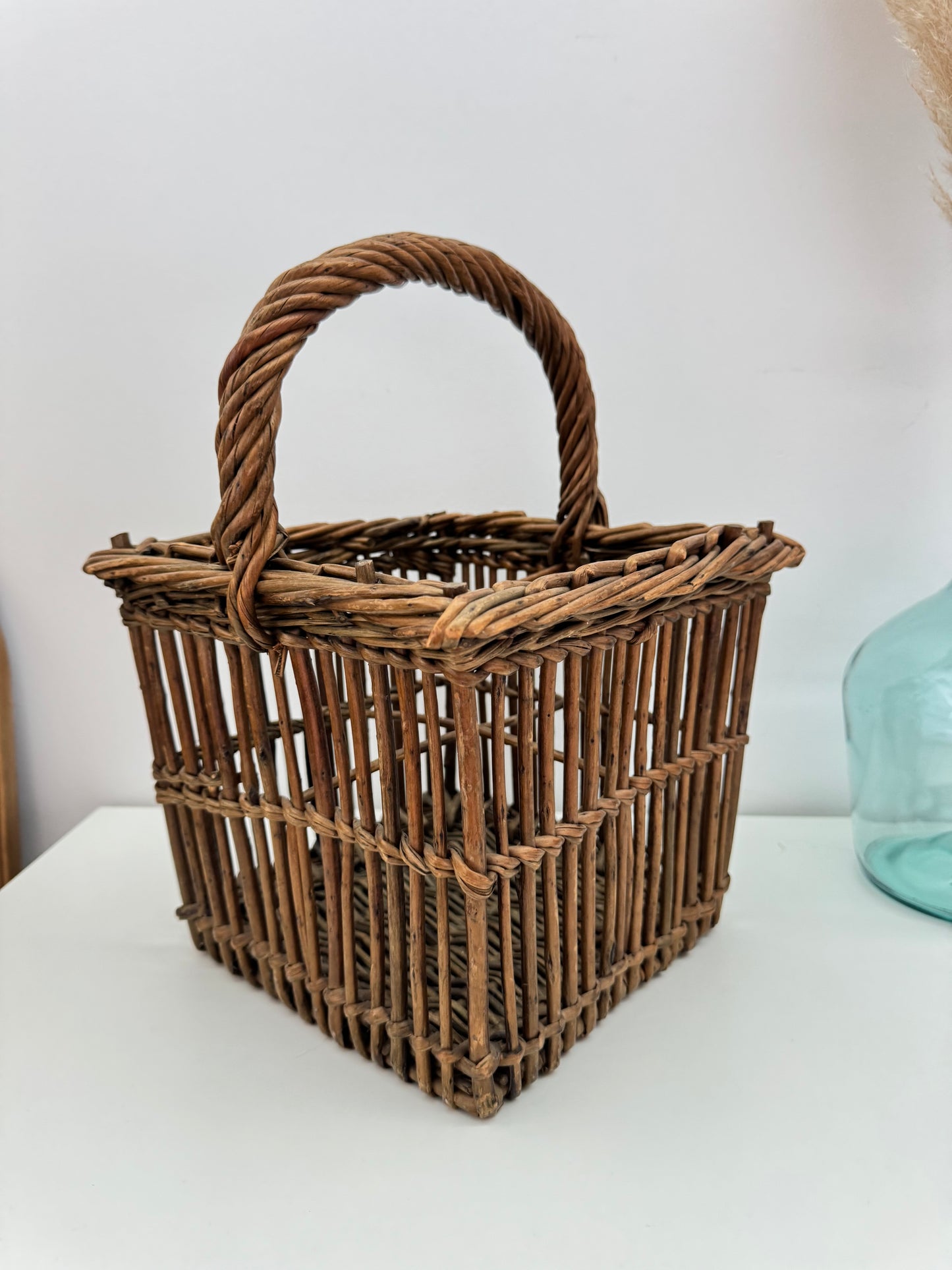 Porte bouteilles en osier