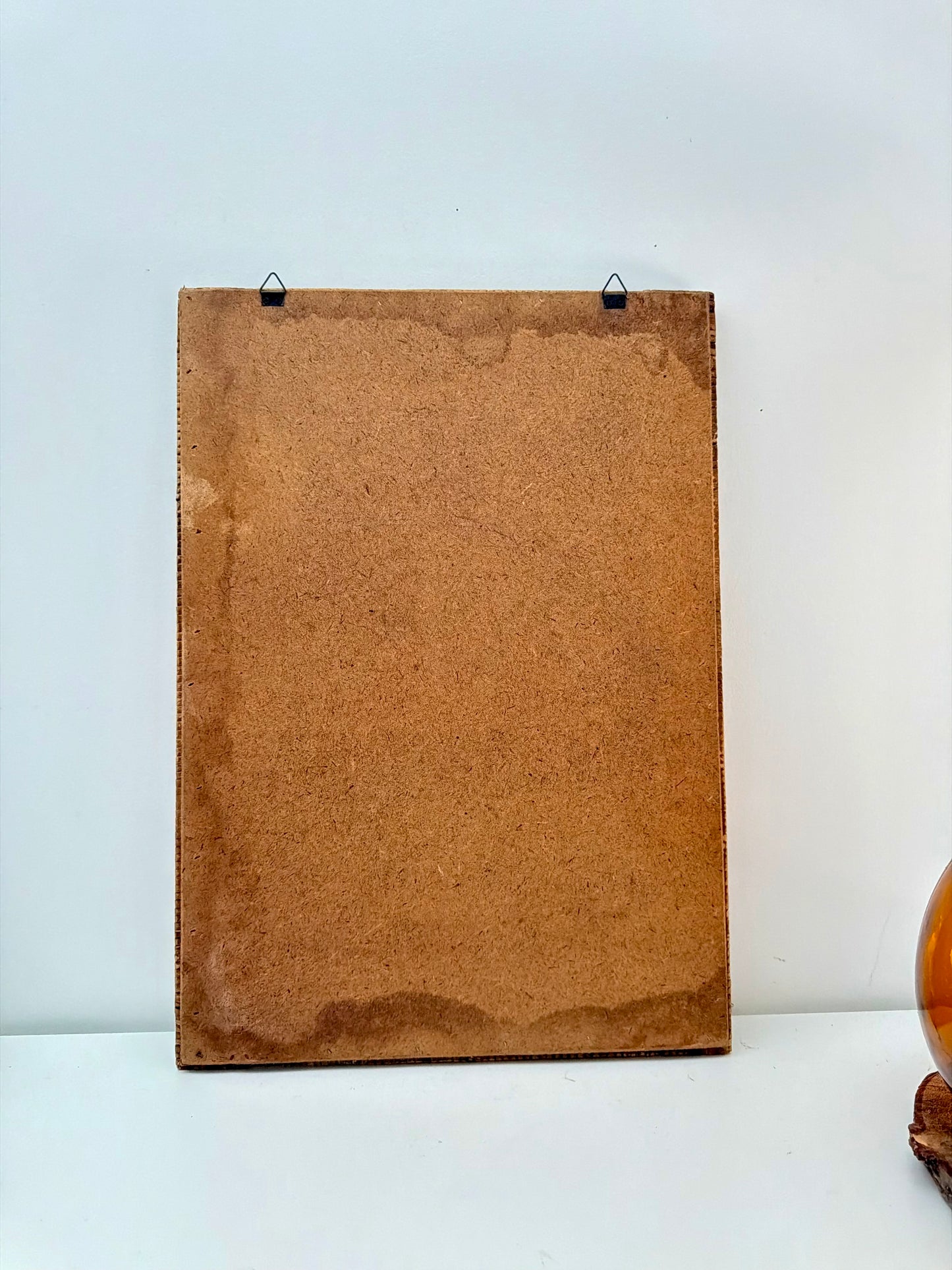 Miroir en rotin tressé