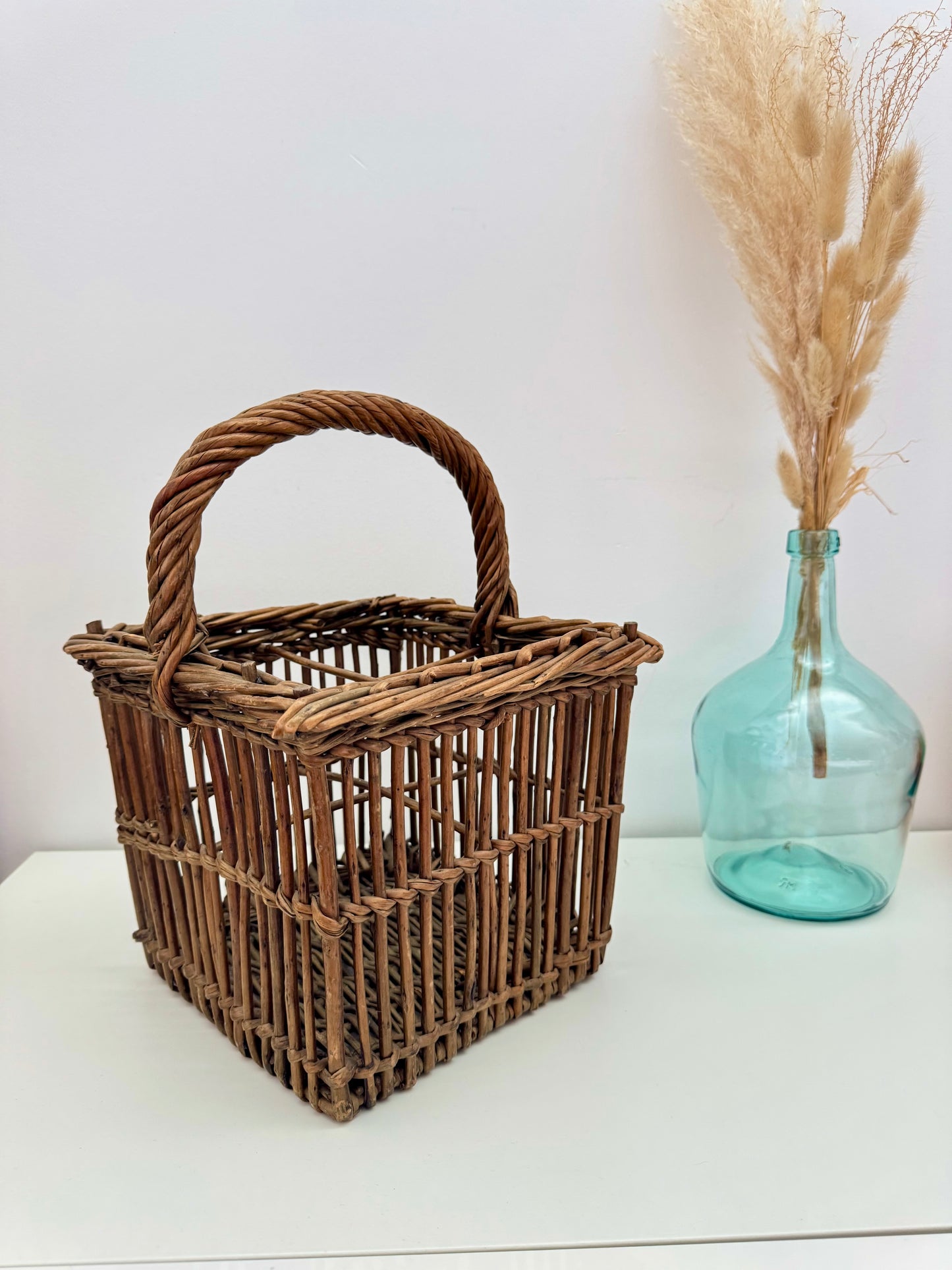 Porte bouteilles en osier