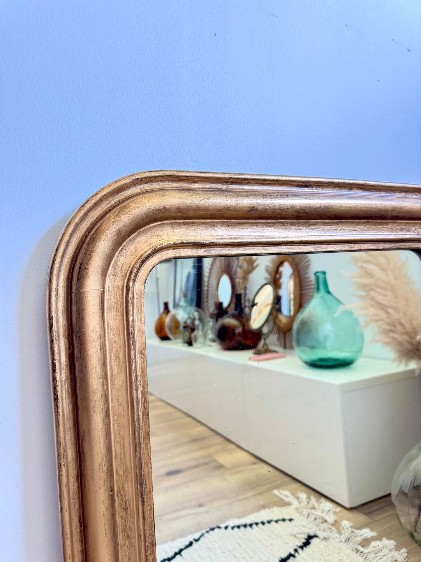 Miroir ancien doré Louis Philippe