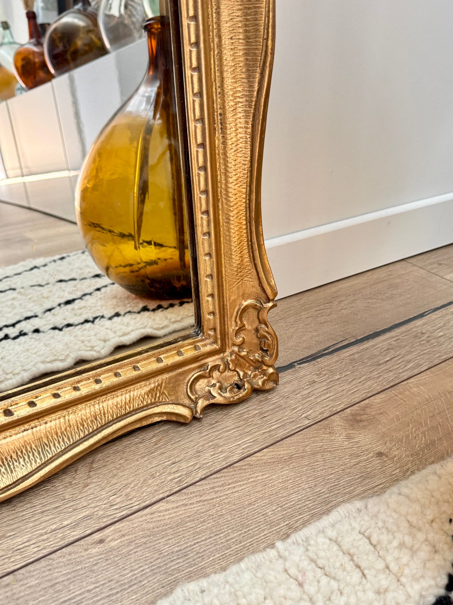 Miroir ancien doré
