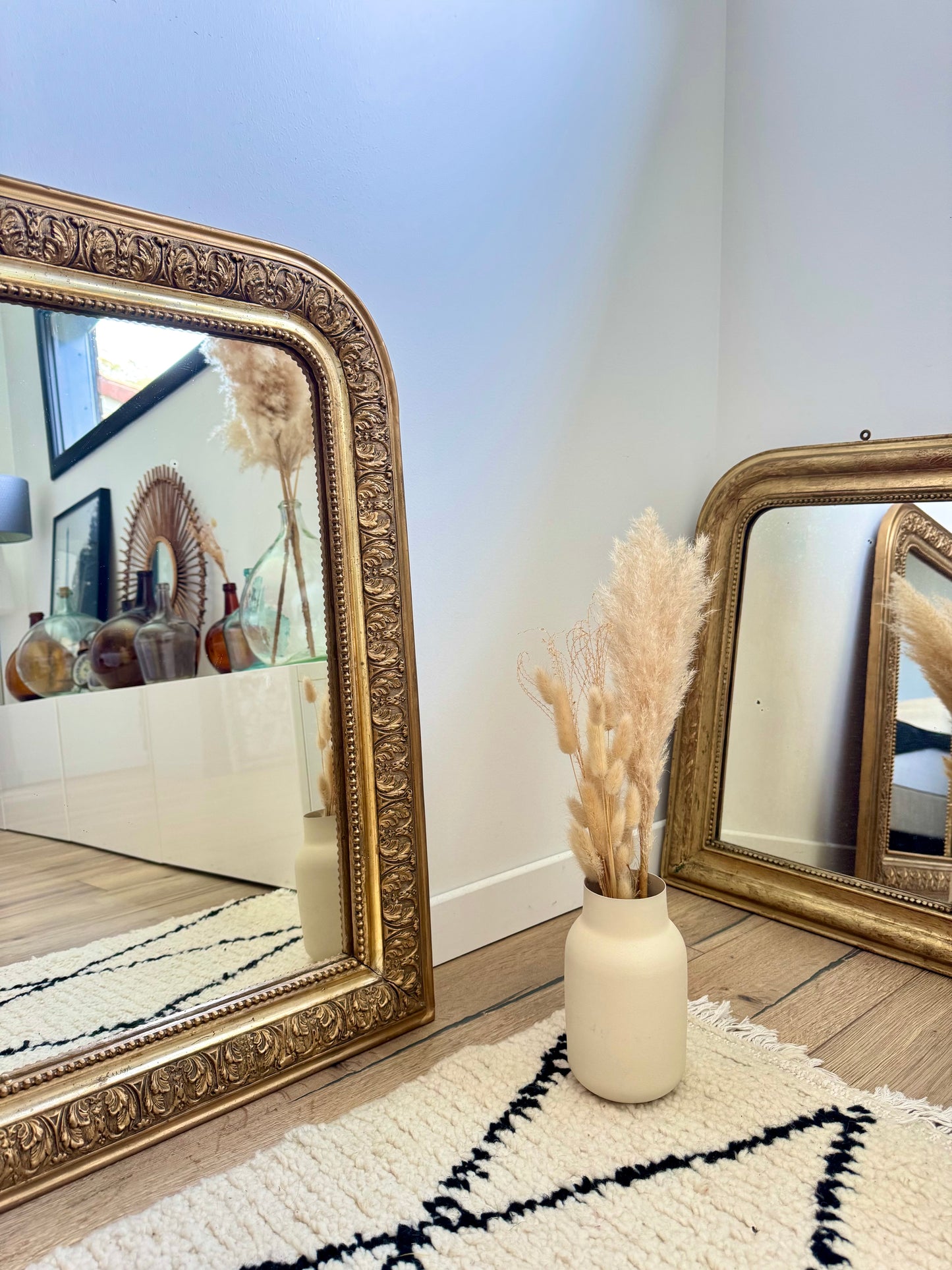Miroir ancien doré Louis Philippe