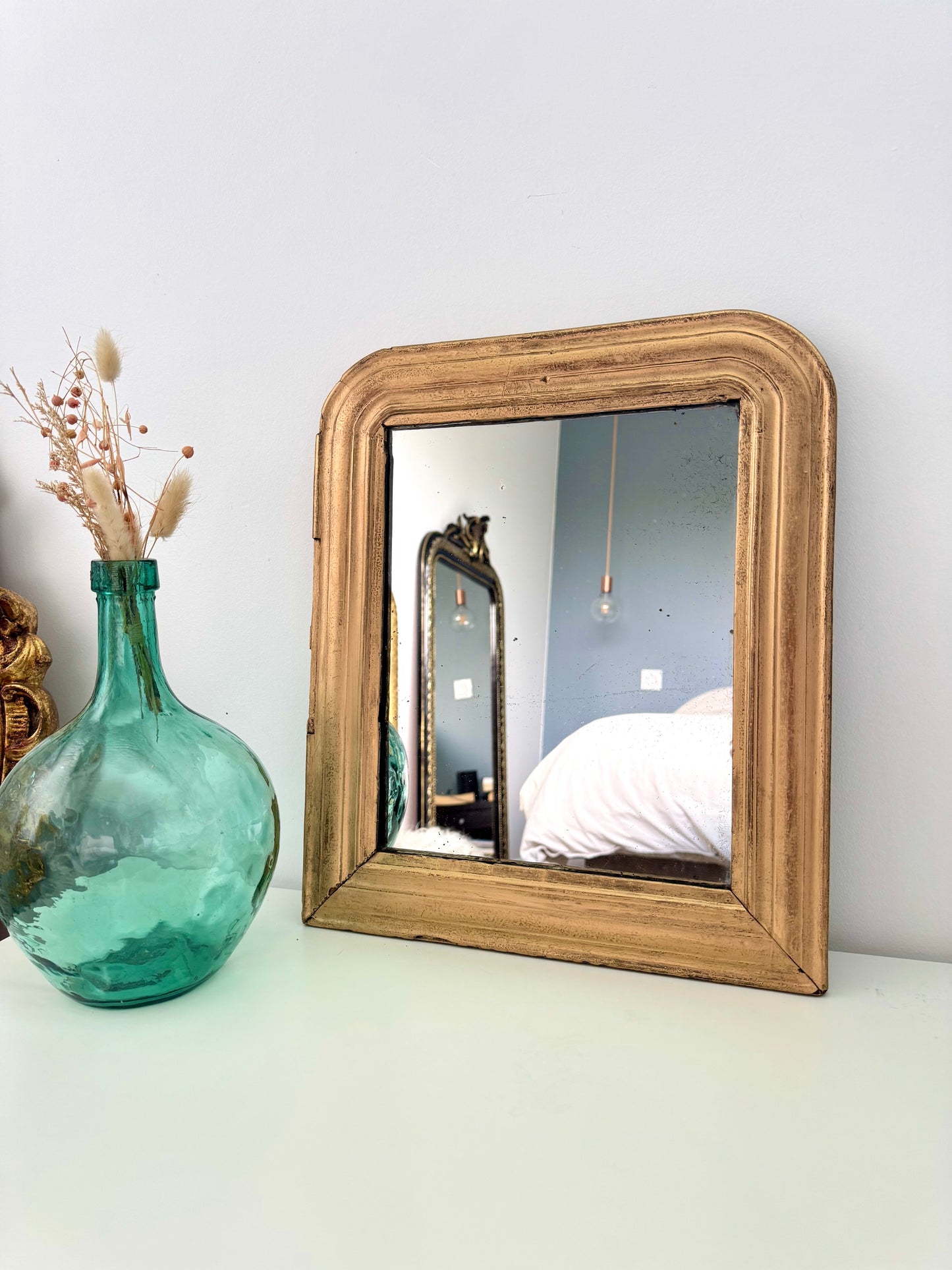 Miroir ancien doré Louis Philippe