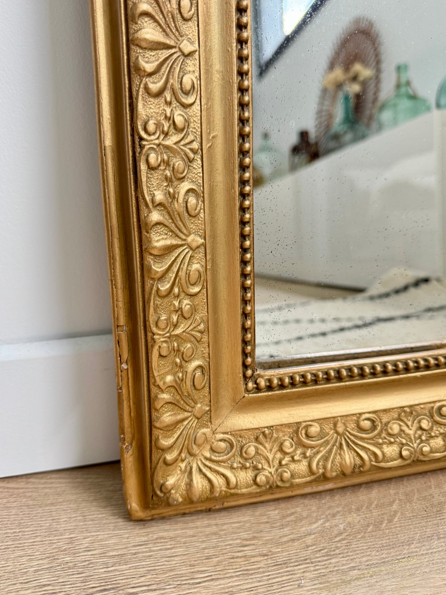 Miroir ancien doré Louis Philippe