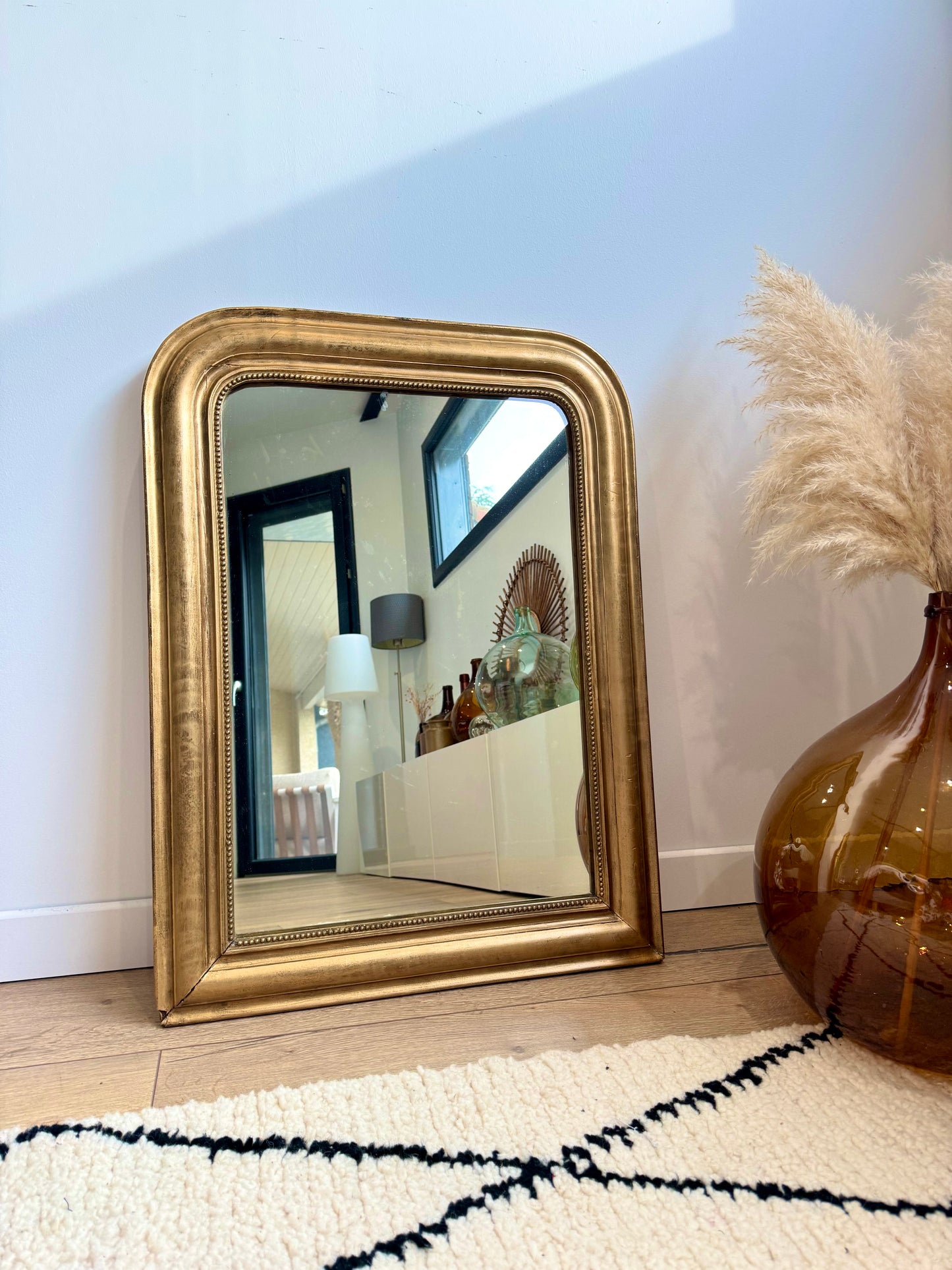Miroir ancien doré Louis Philippe