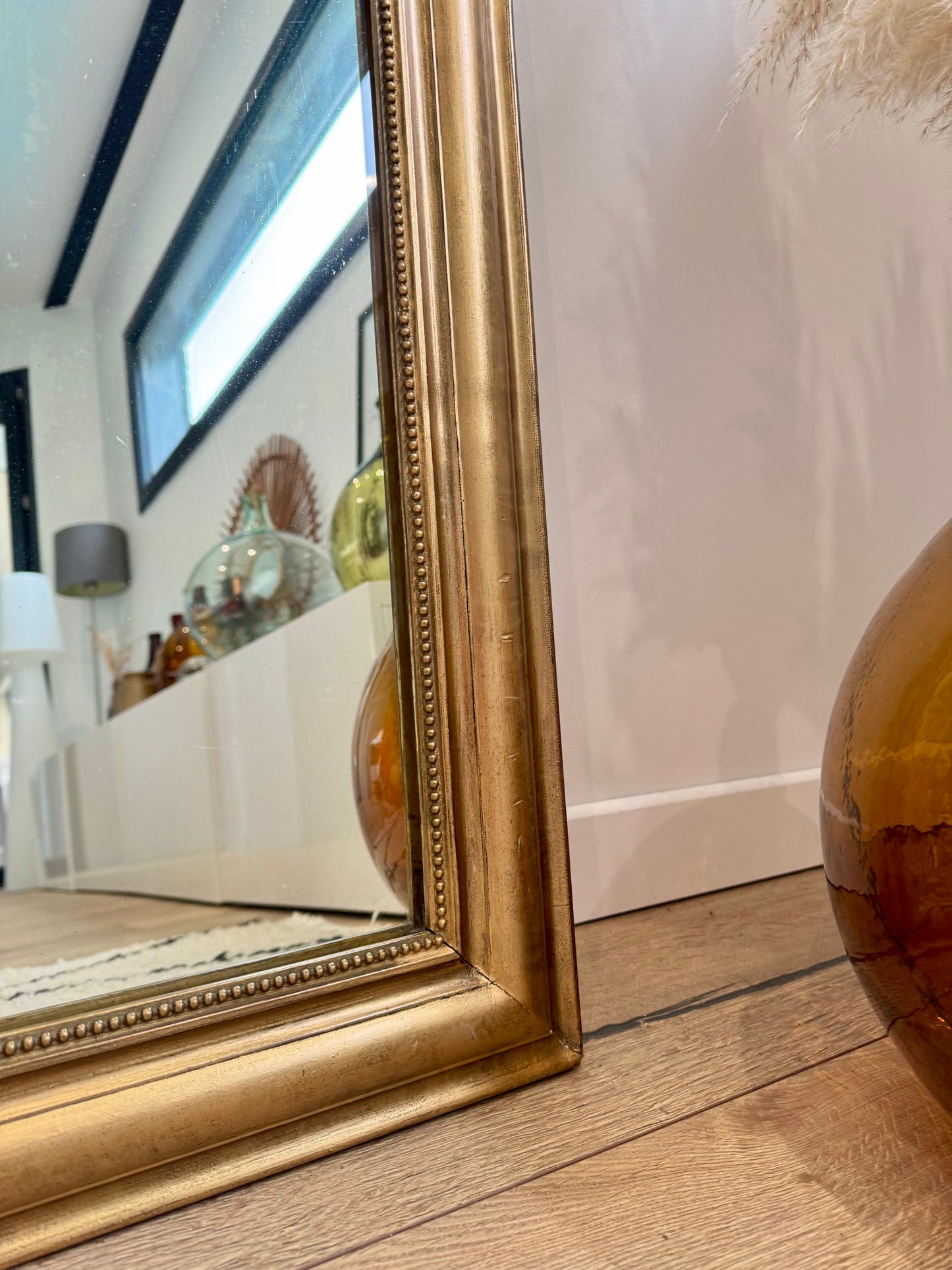 Miroir ancien doré Louis Philippe