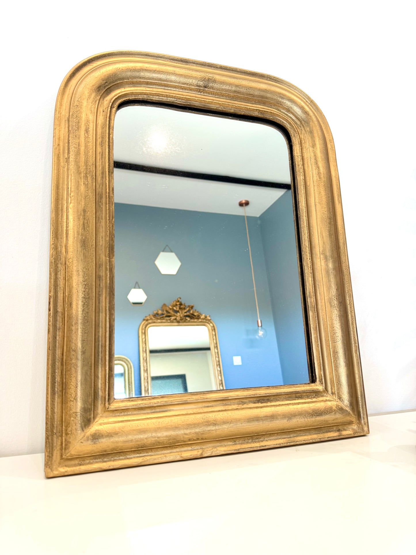 Miroir ancien doré Louis-Philippe