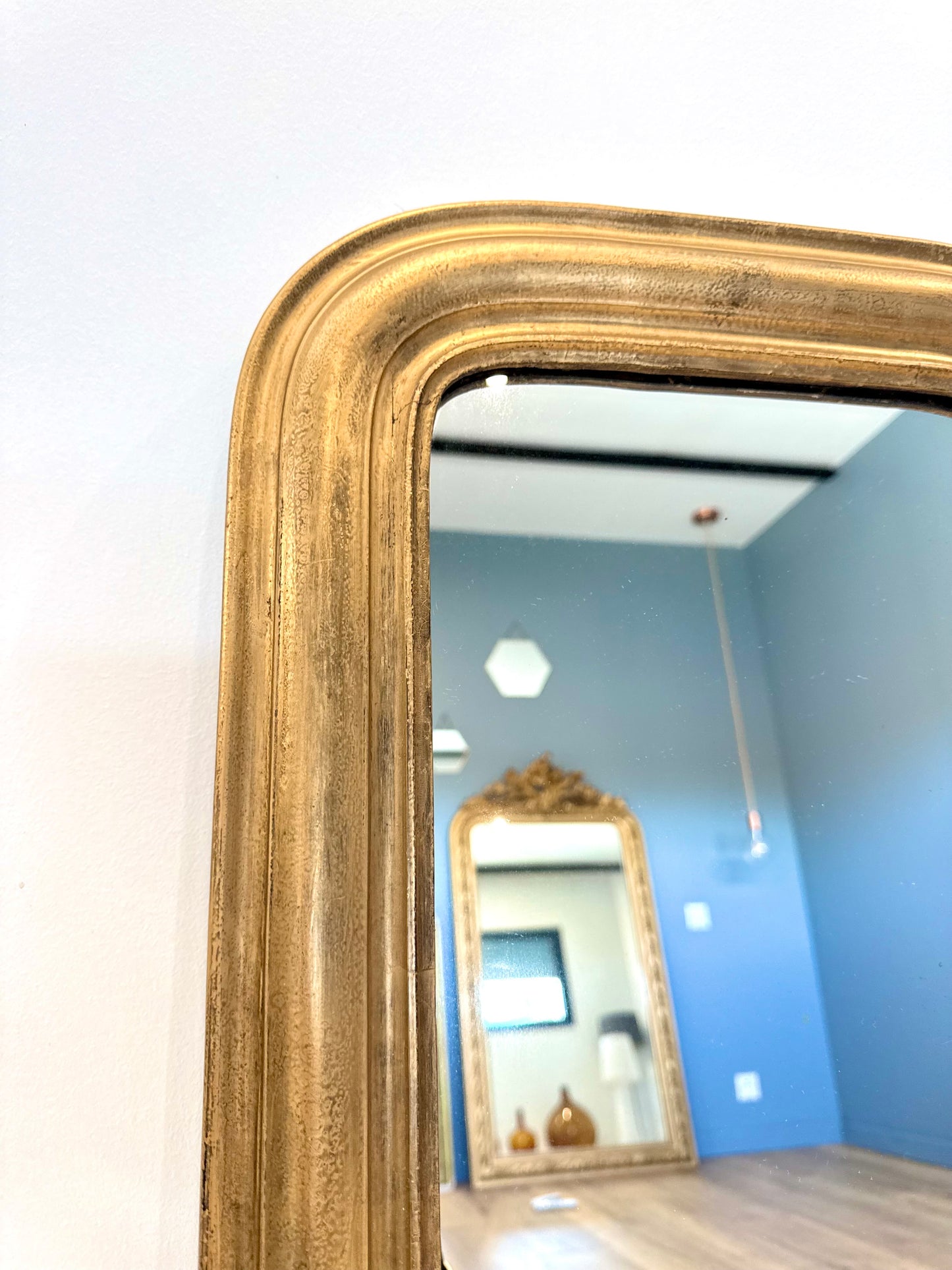 Miroir ancien doré Louis-Philippe