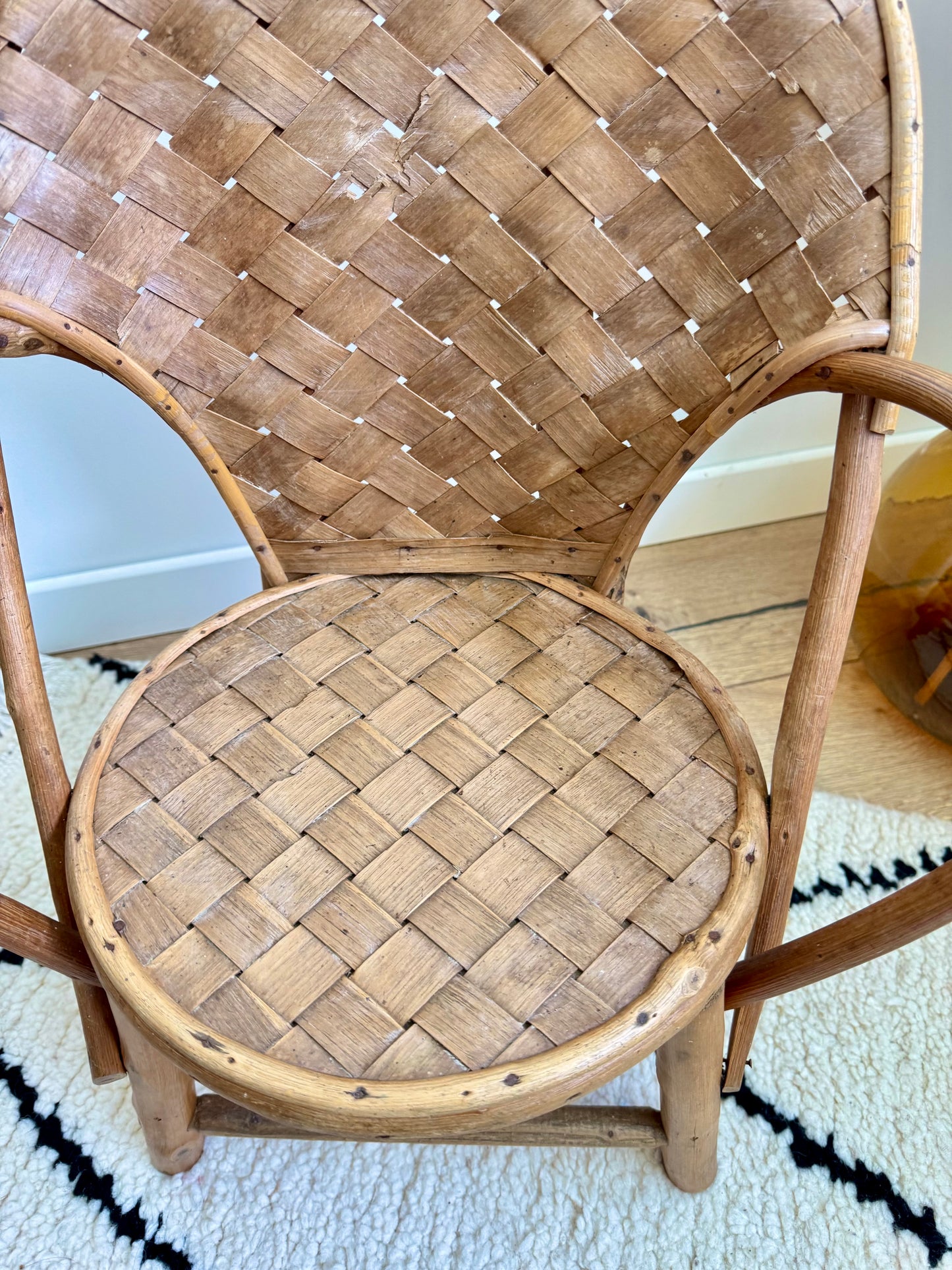 Chaise enfant en matières naturelles