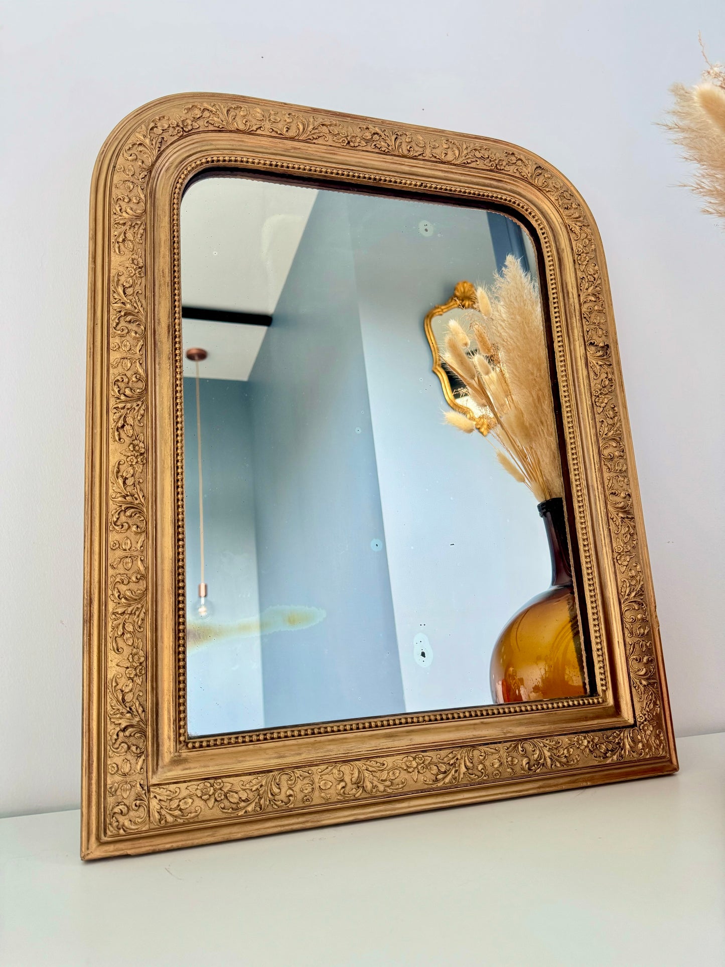 Miroir ancien doré Louis Philippe