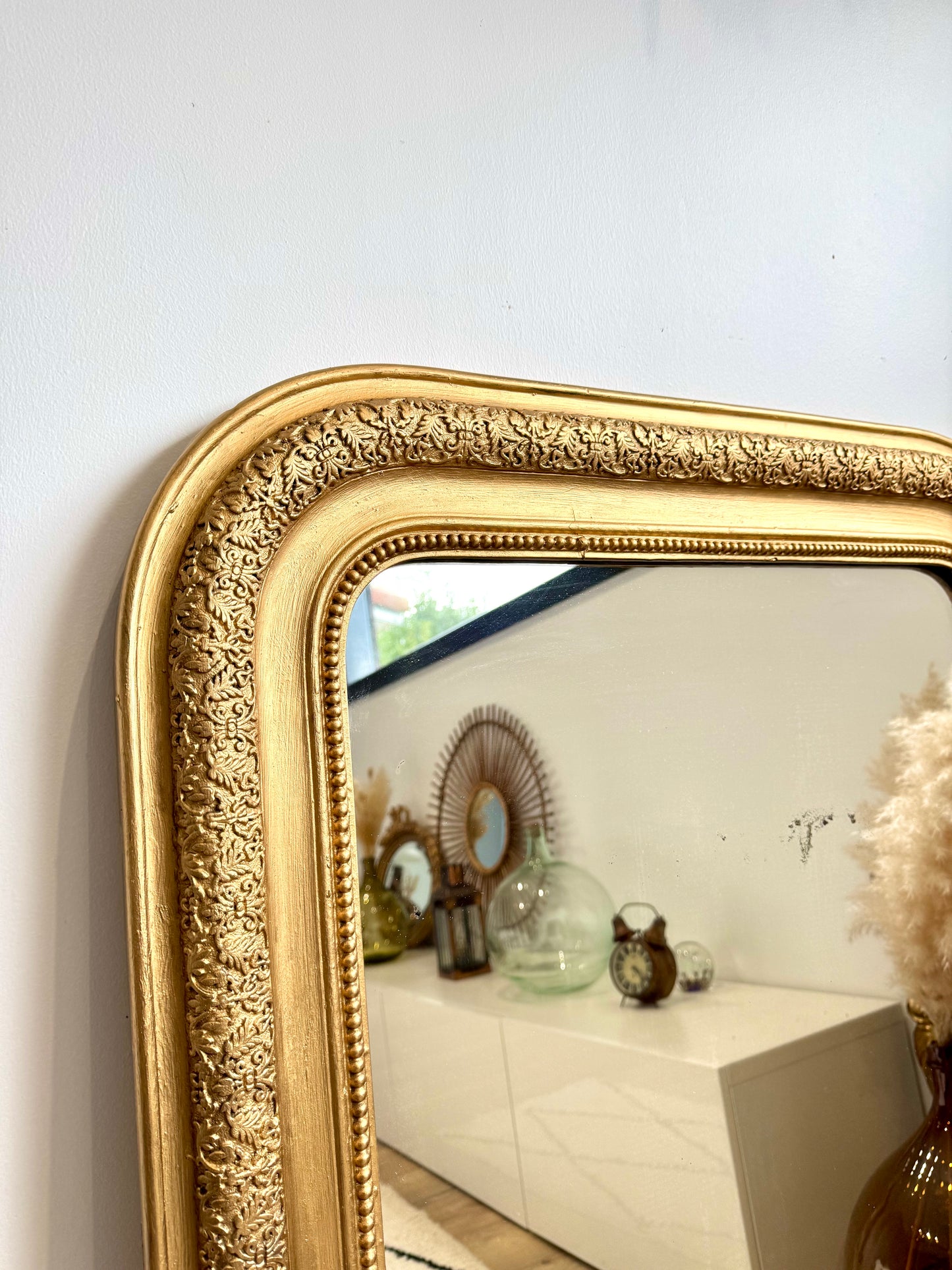 Miroir ancien doré Louis Philippe