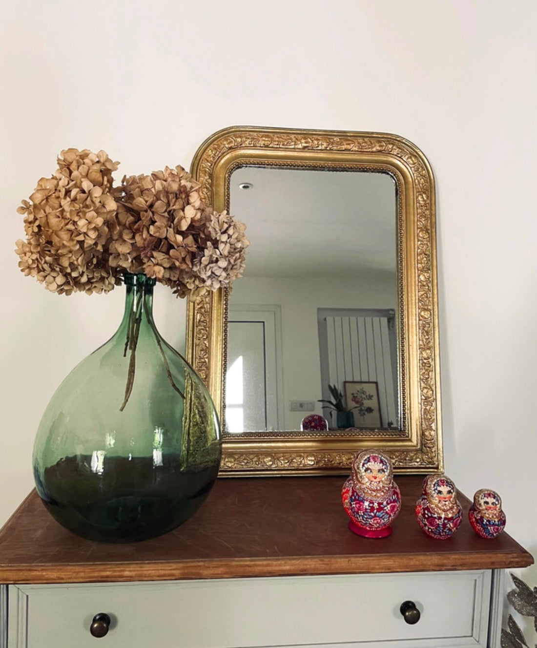 Dame-jeanne et miroir : le combo parfait