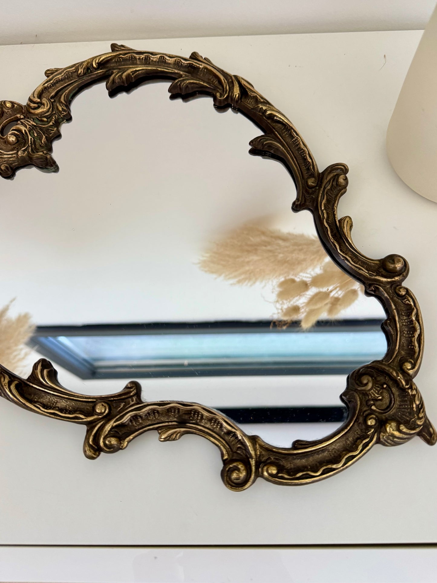 Miroir ancien en laiton