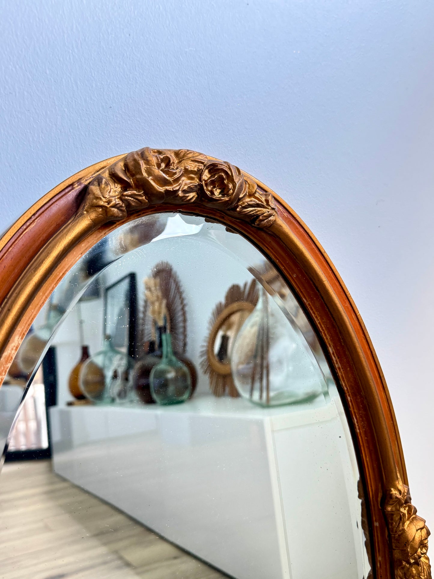 Miroir ancien doré