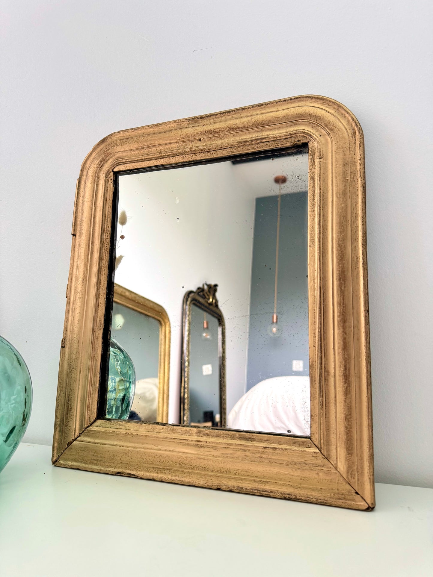 Miroir ancien doré Louis Philippe
