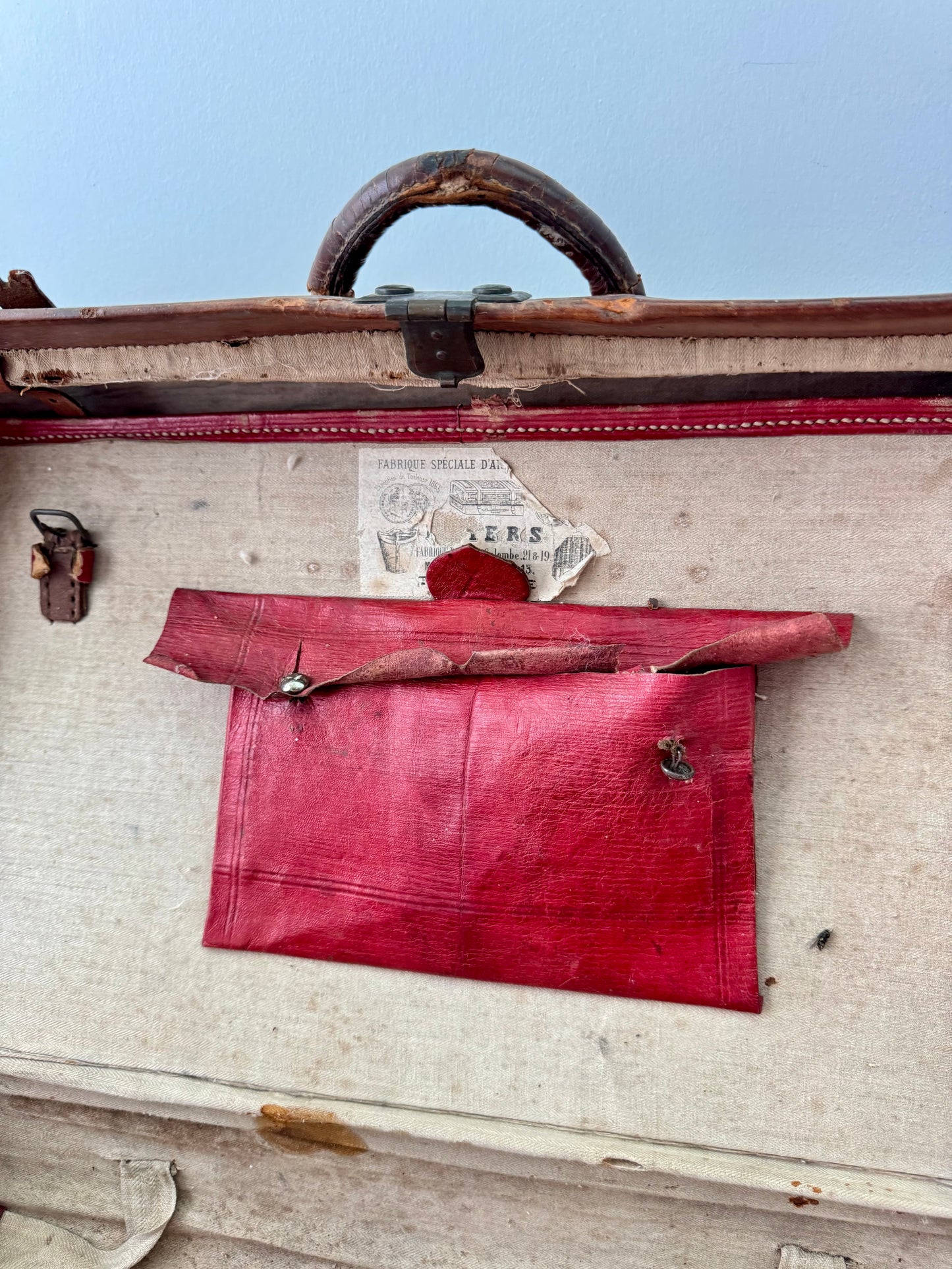 Valise vintage en cuir