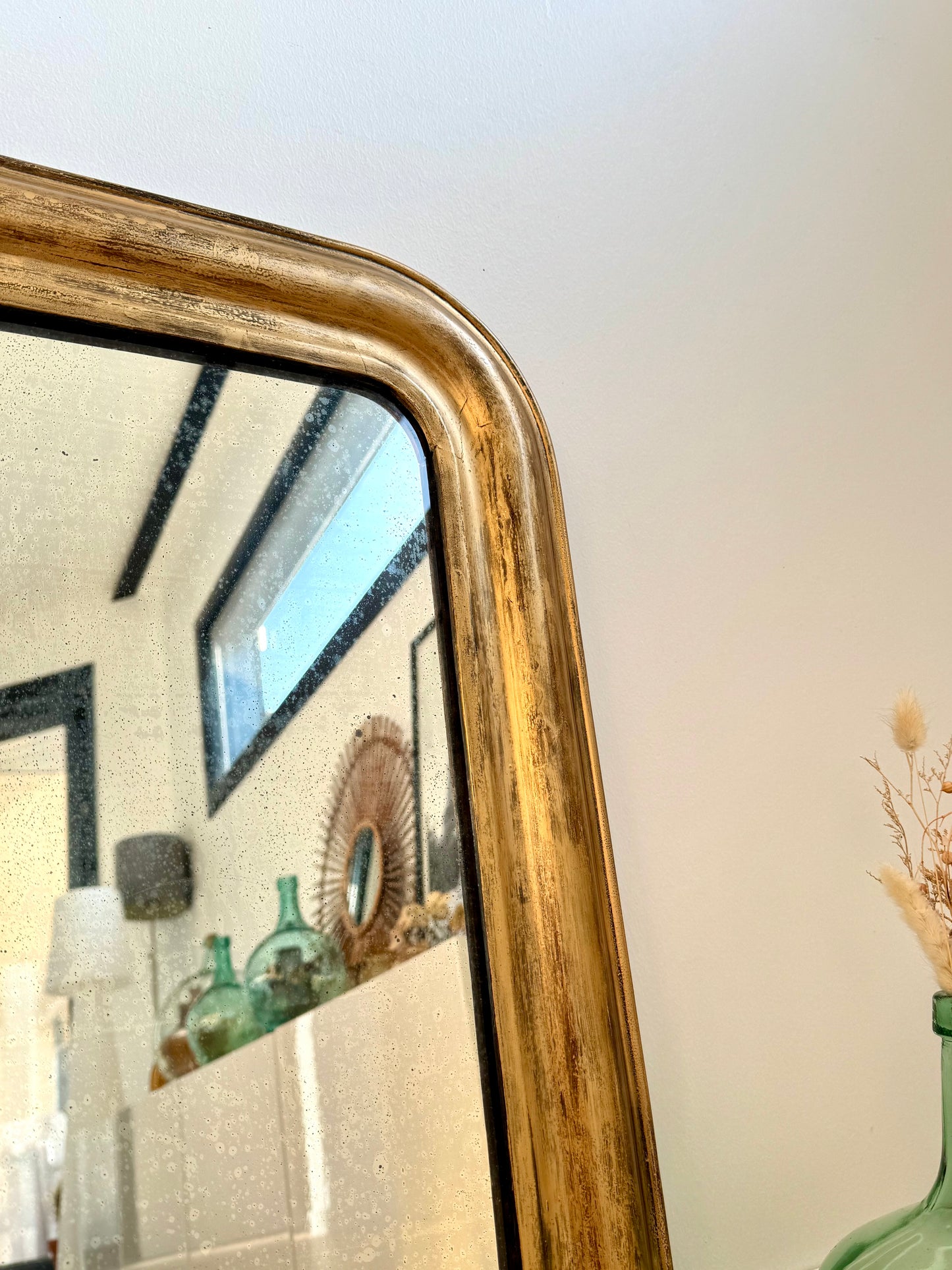 Miroir ancien doré Louis Philippe