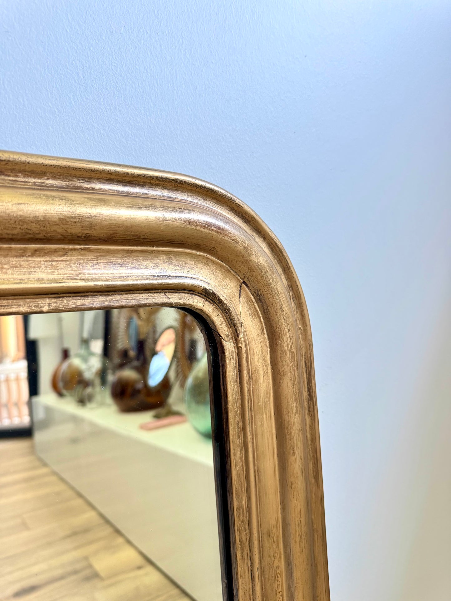 Miroir ancien doré Louis Philippe