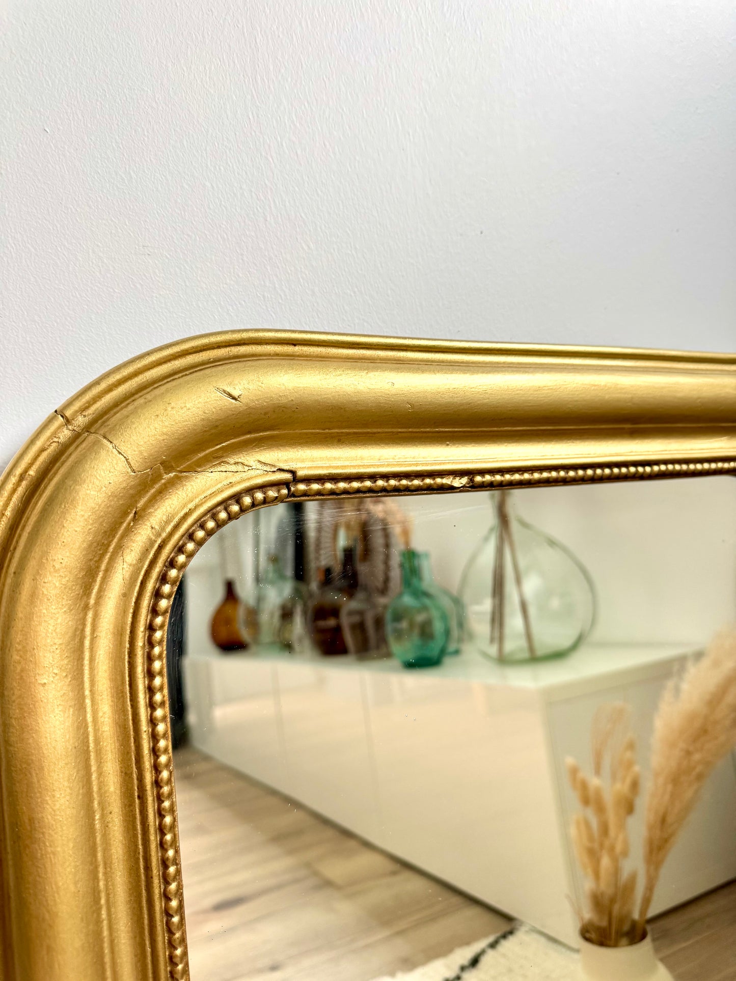 Miroir ancien doré Louis Philippe