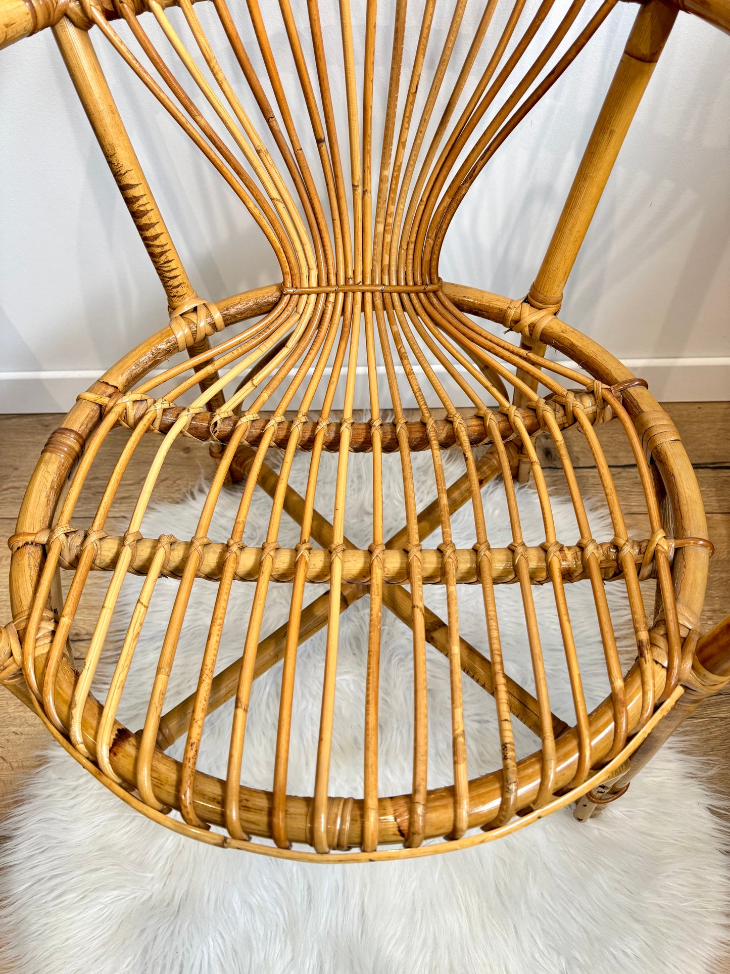 Chaise en rotin