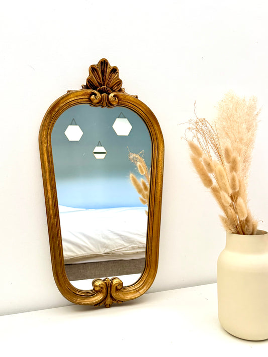 Miroir ancien doré de style baroque