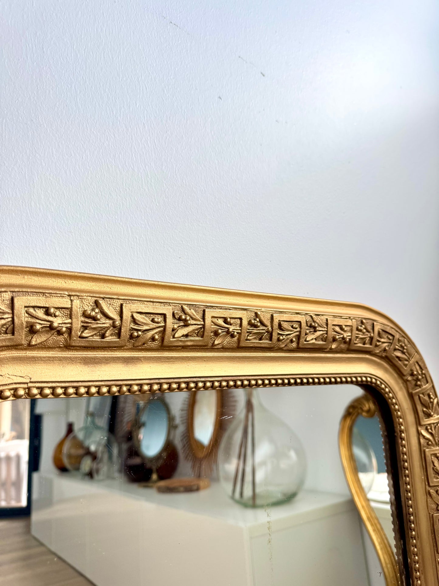Miroir ancien doré Louis Philippe
