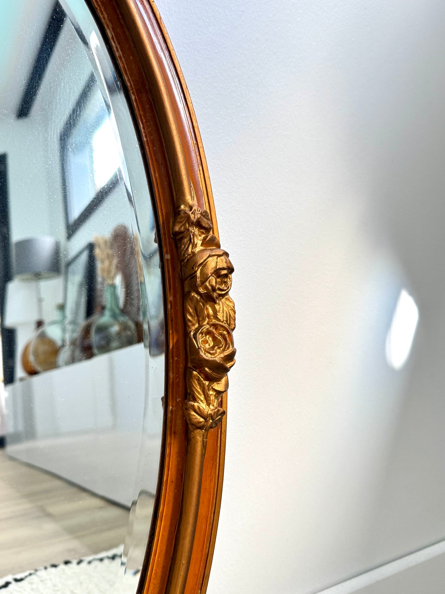 Miroir ancien doré