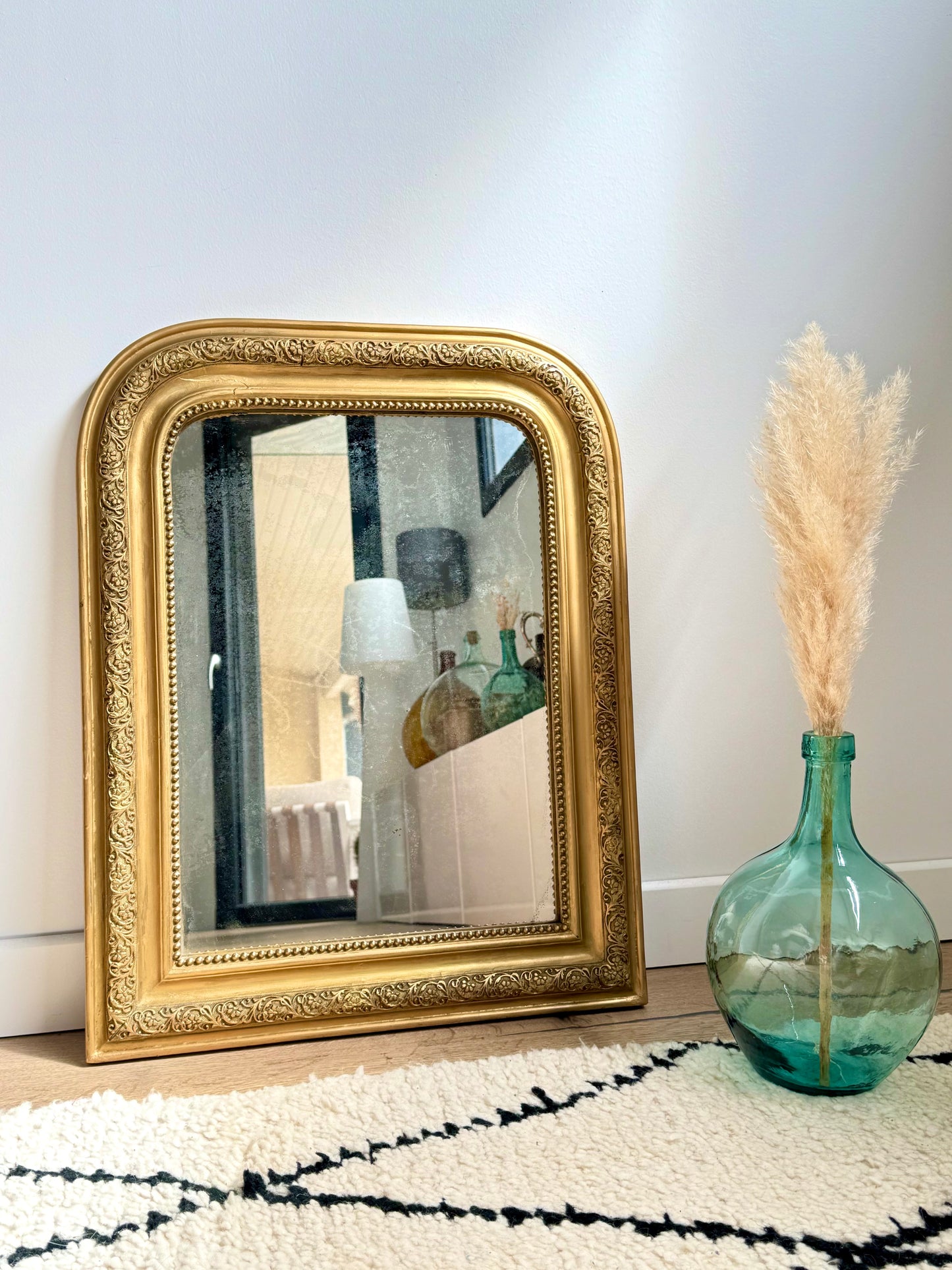 Miroir ancien doré Louis Philippe