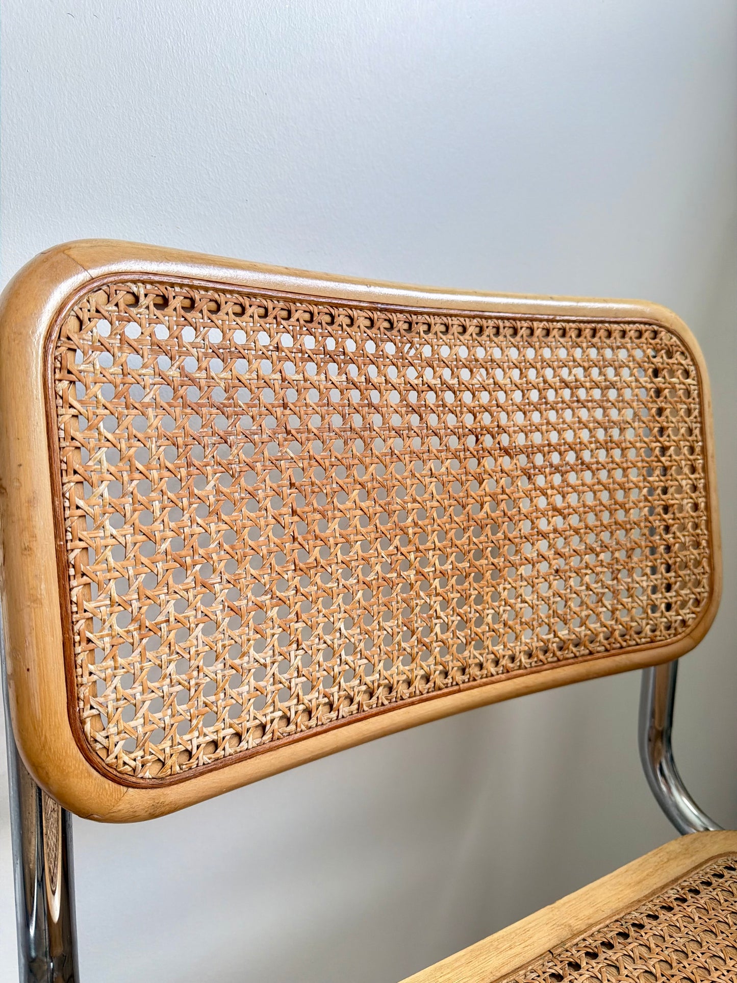 Paire de chaises Cesca B32 vintage en cannage