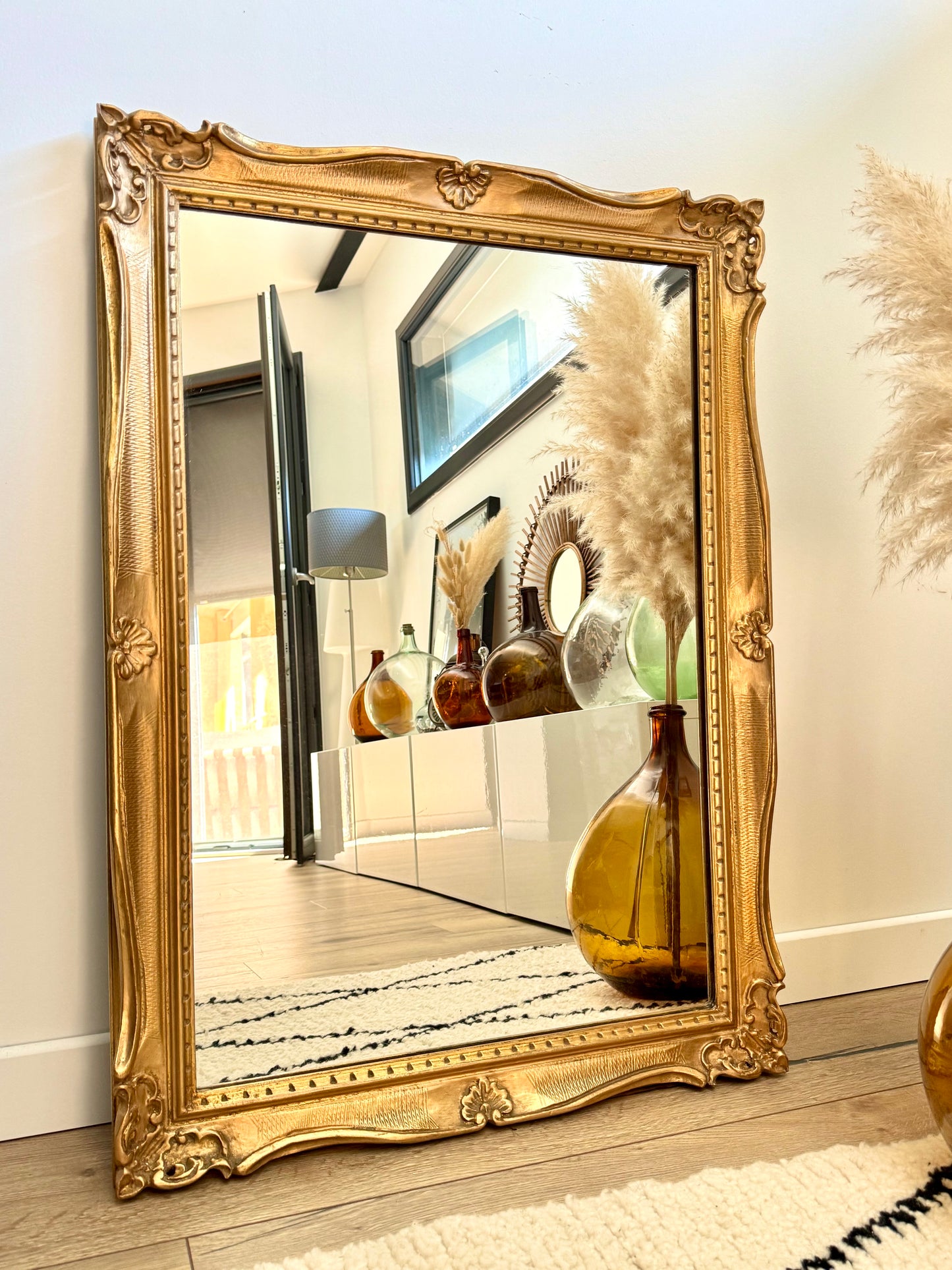 Miroir ancien doré