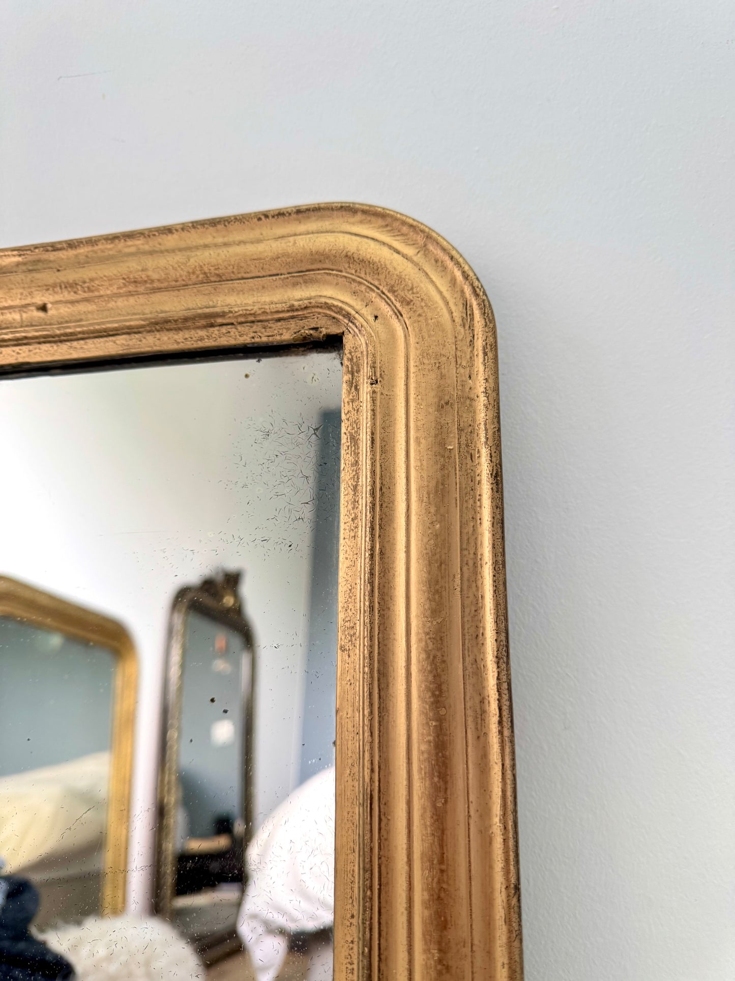 Miroir ancien doré Louis Philippe