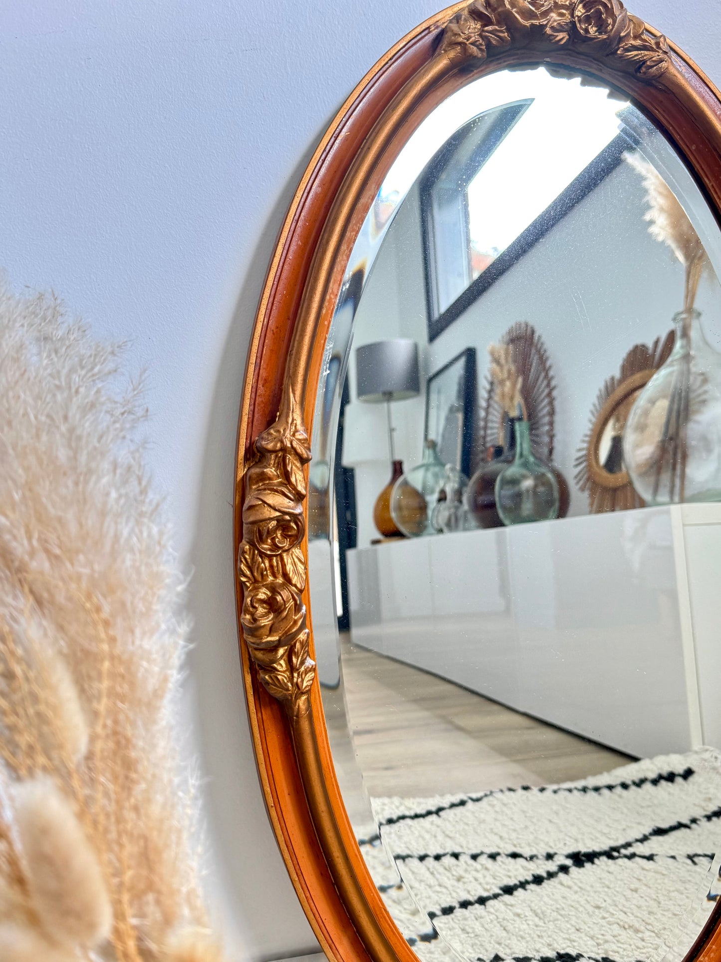 Miroir ancien doré