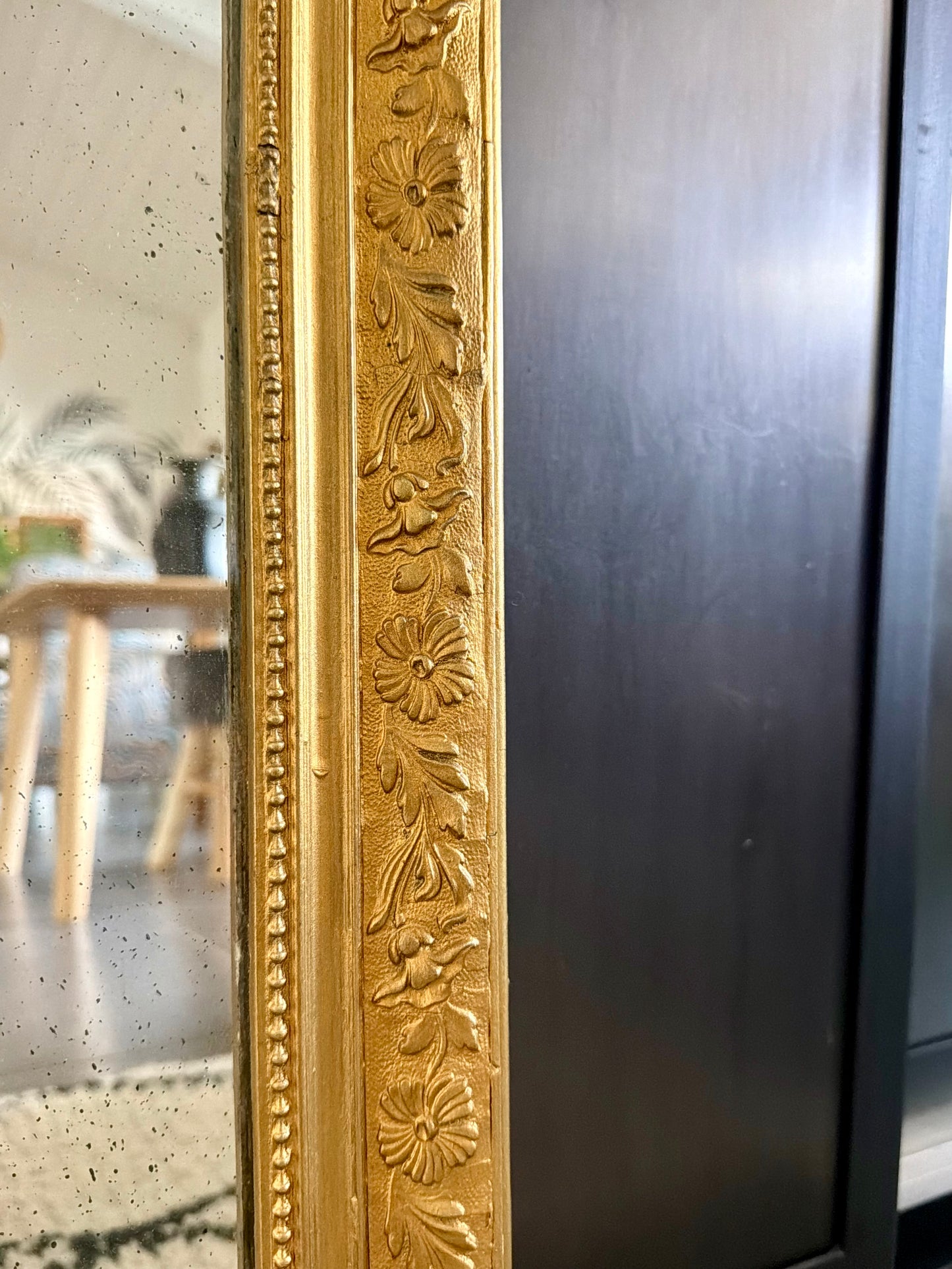 Miroir ancien doré Louis Philippe